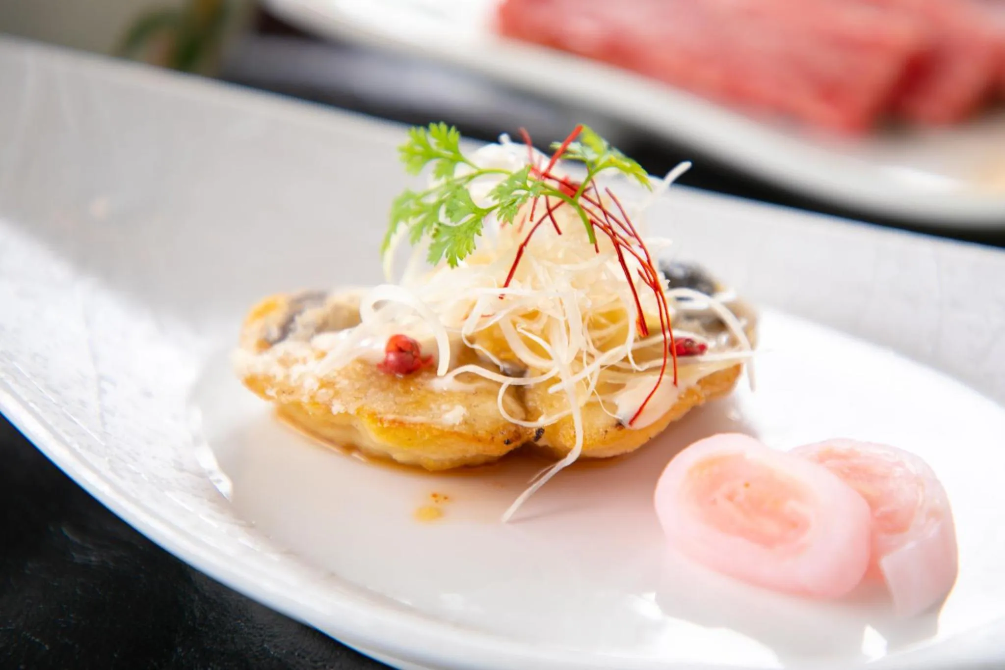 Food close-up in Yufuin Yasuha