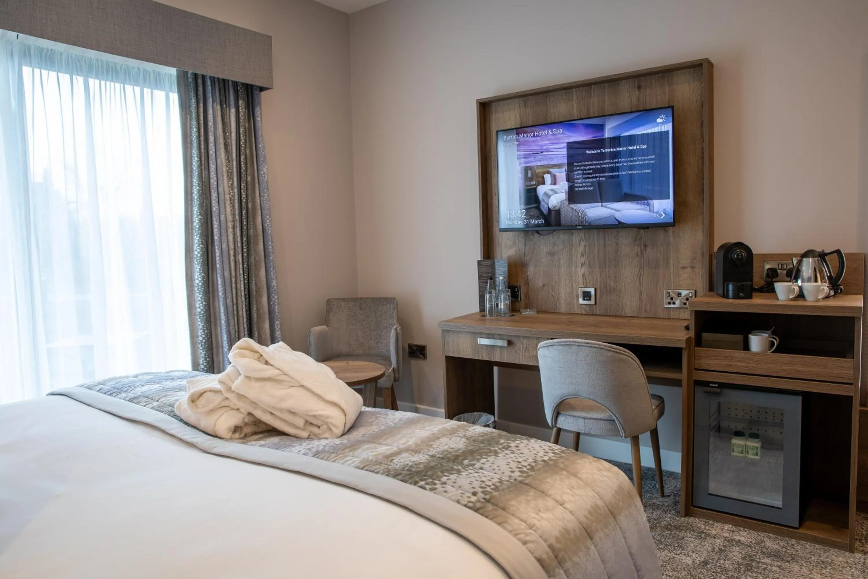 Bed in Barton Manor Hotel & Spa; BW Signature Collection