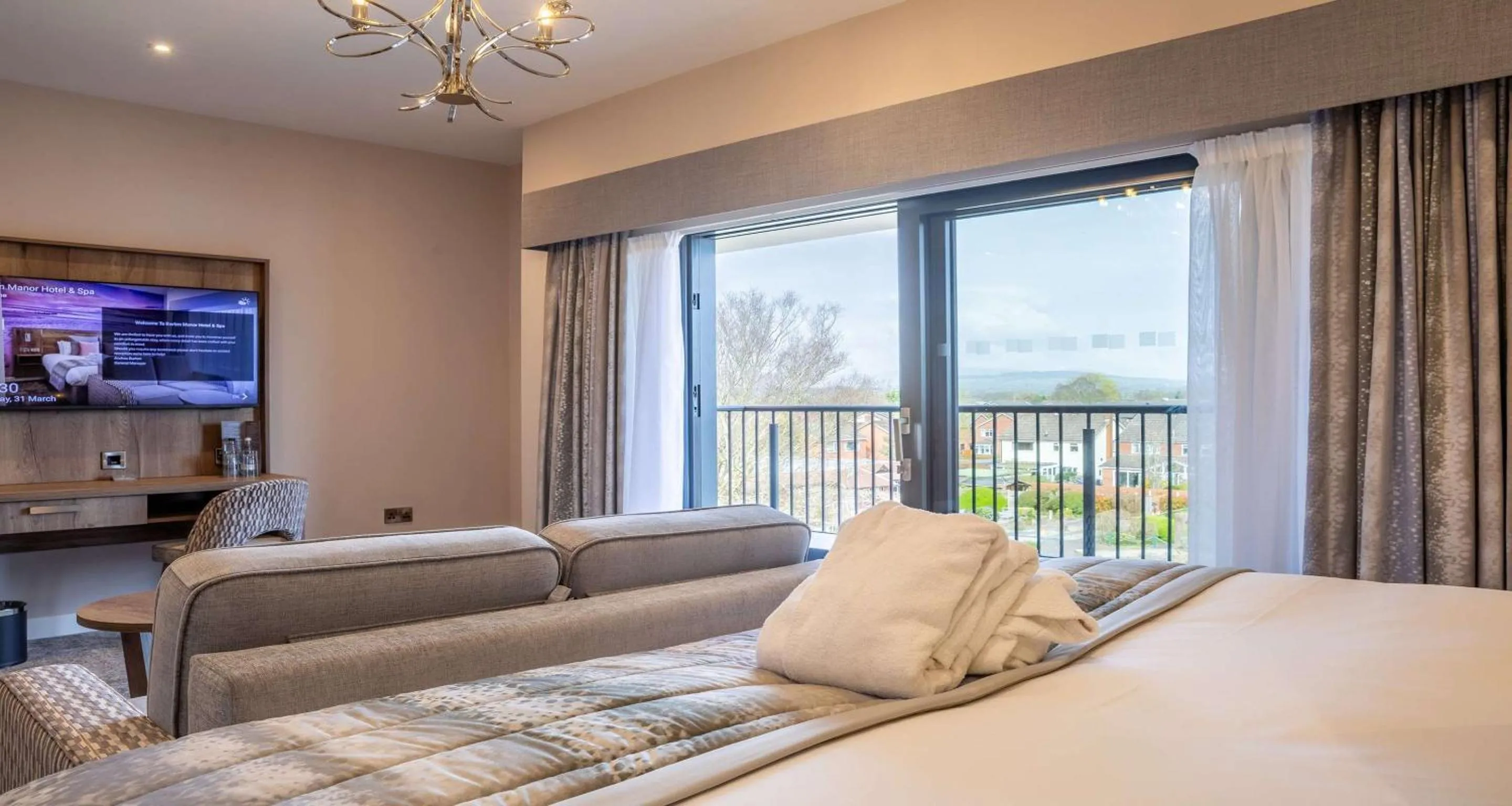 Bedroom, Bed in Barton Manor Hotel & Spa; BW Signature Collection