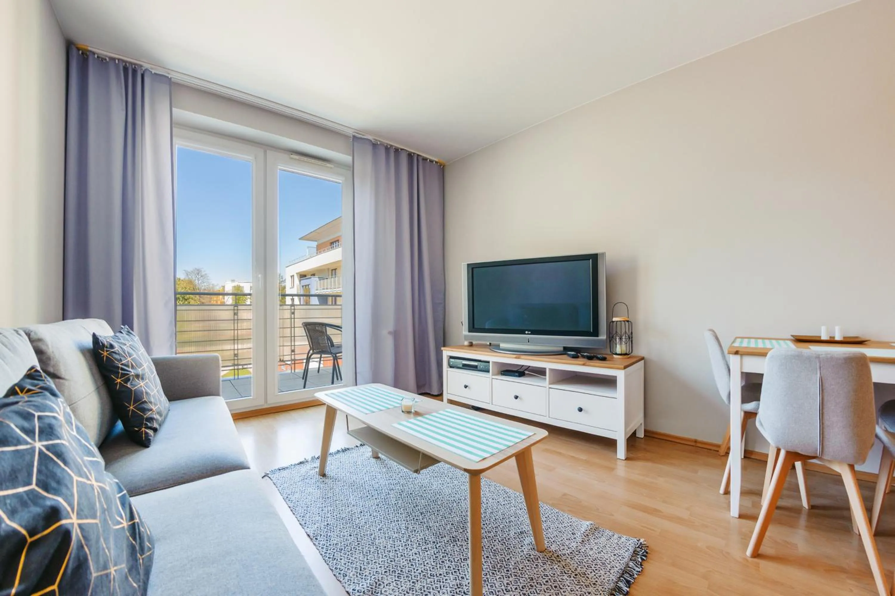Living room in Zielone Tarasy, Sun & Snow