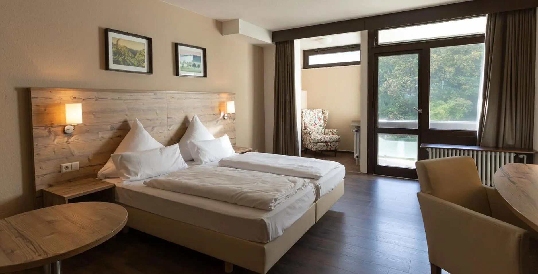 Bed in Hotel Luisenpark