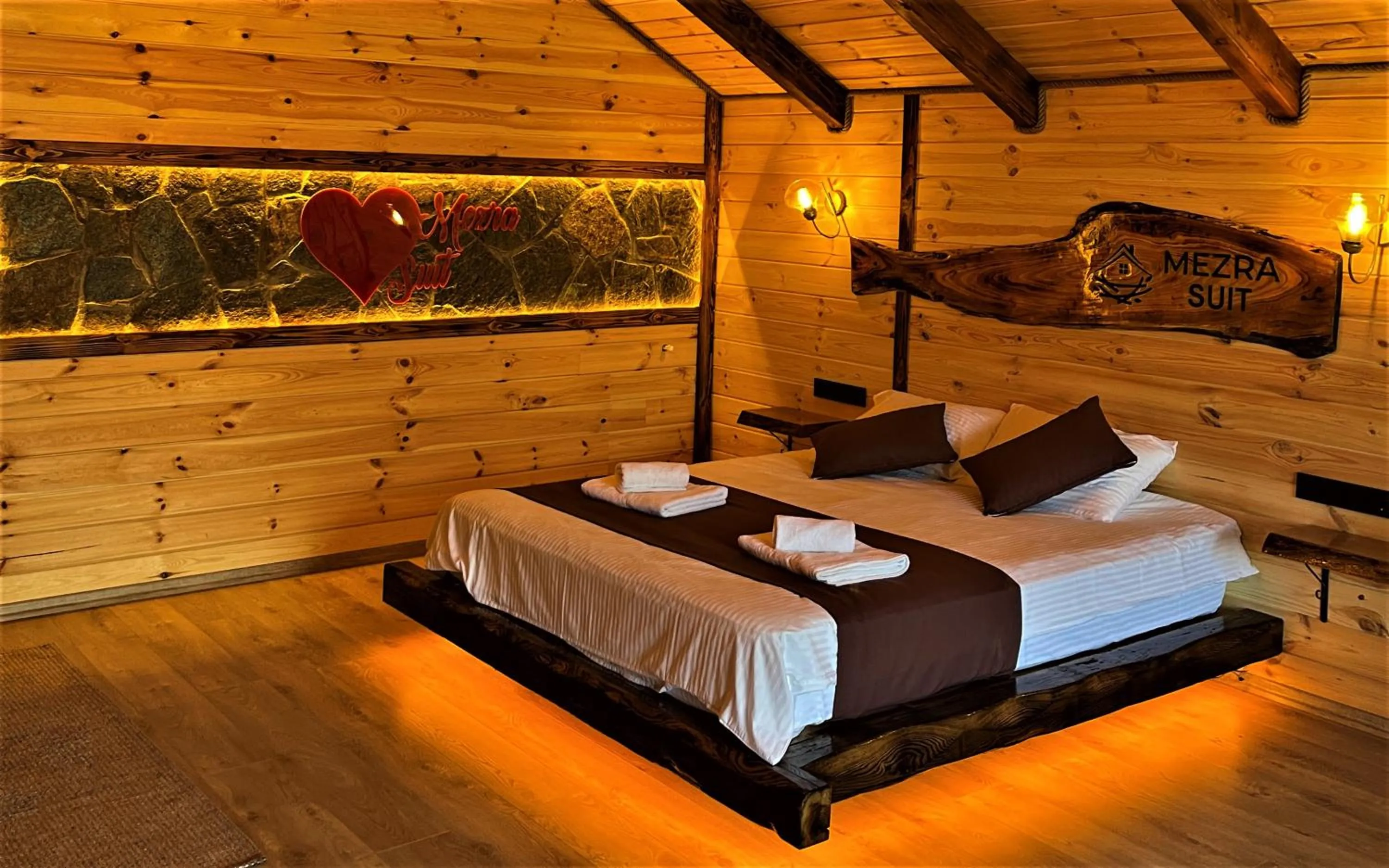 Bed in Mezrasuit Bungalov