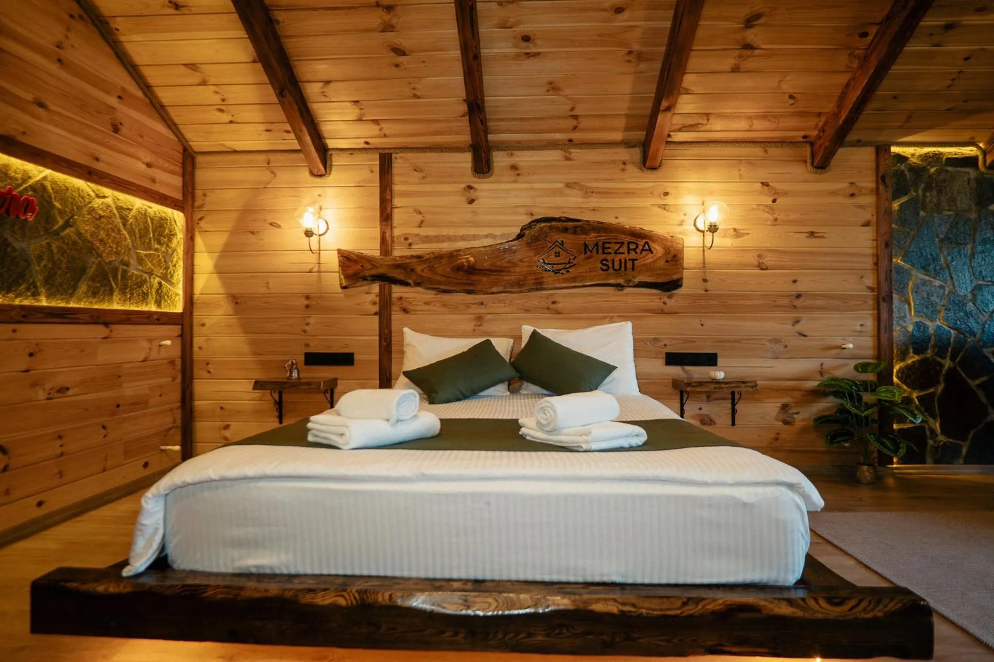 Bed in Mezrasuit Bungalov