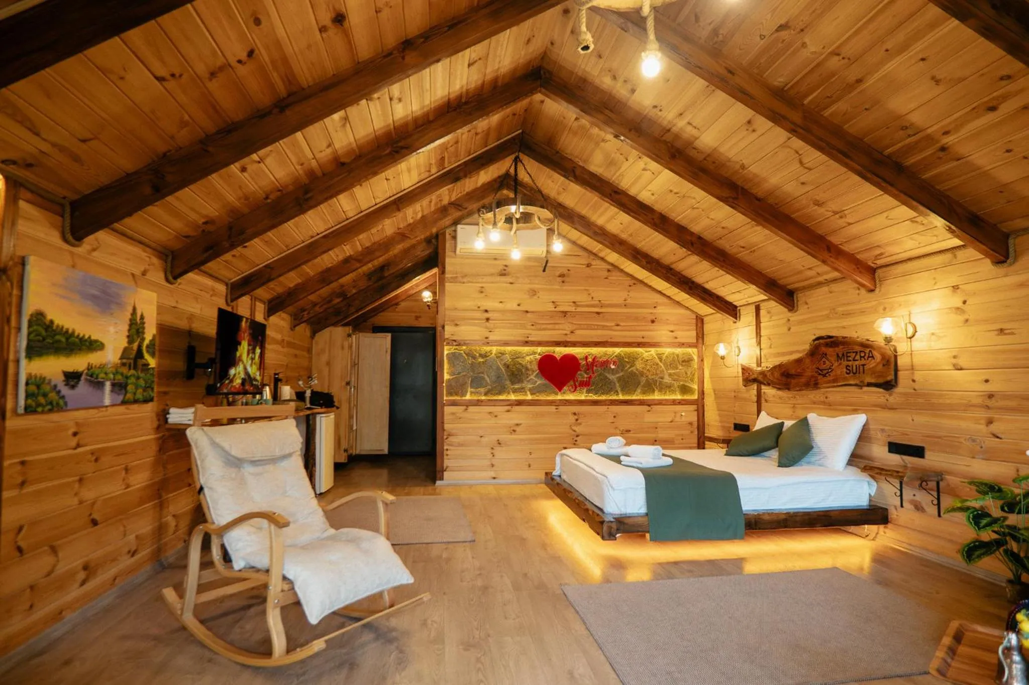 Living room in Mezrasuit Bungalov