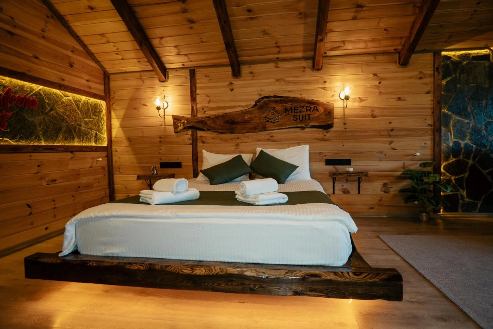 Bed in Mezrasuit Bungalov