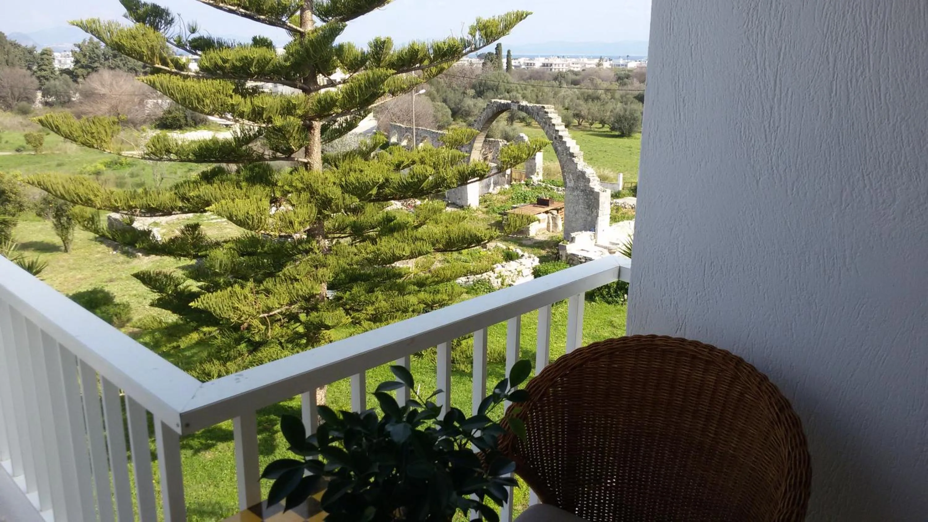 Garden view in Eftihia Apartments