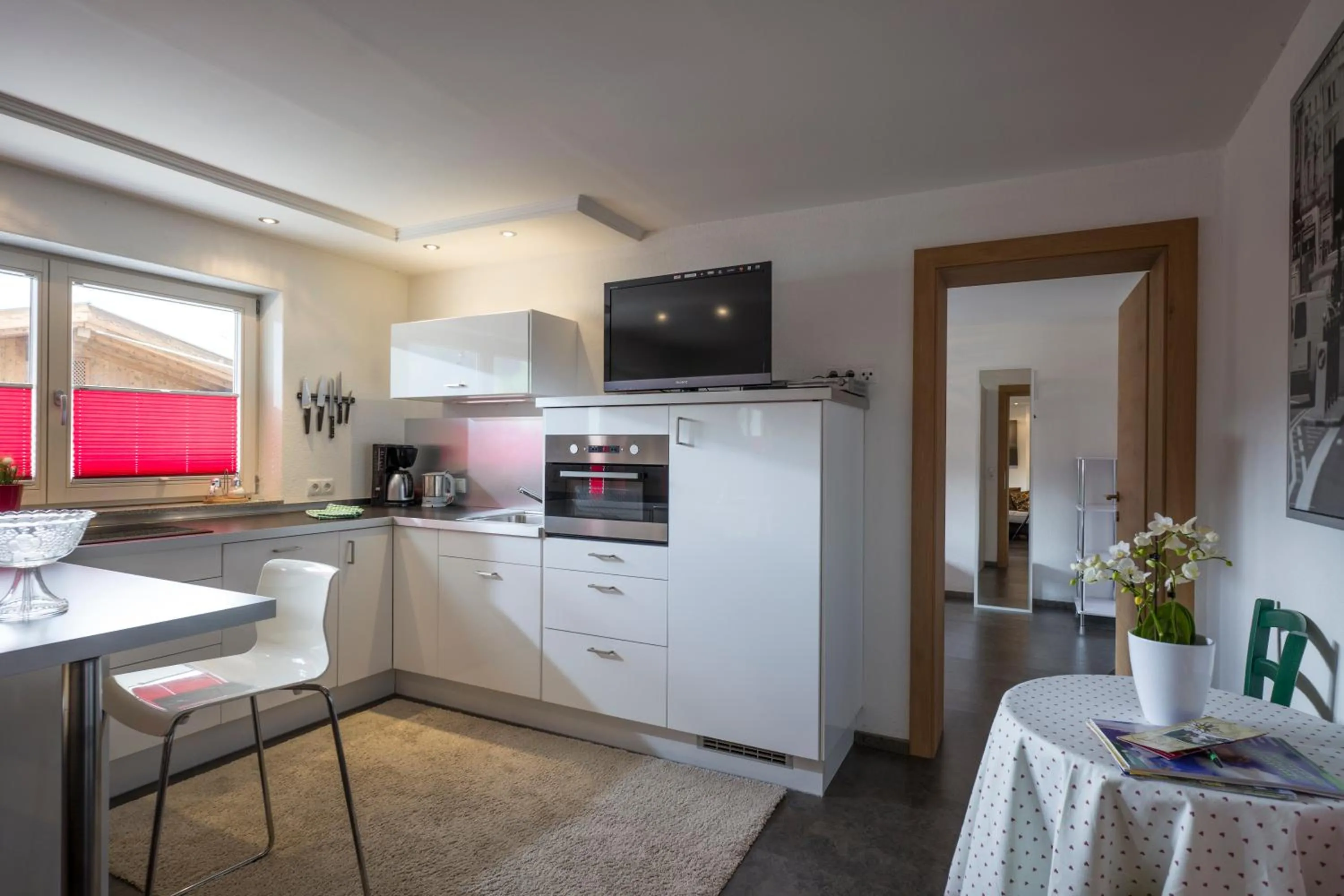 Kitchen or kitchenette in Hauser's Ferienwohnungen