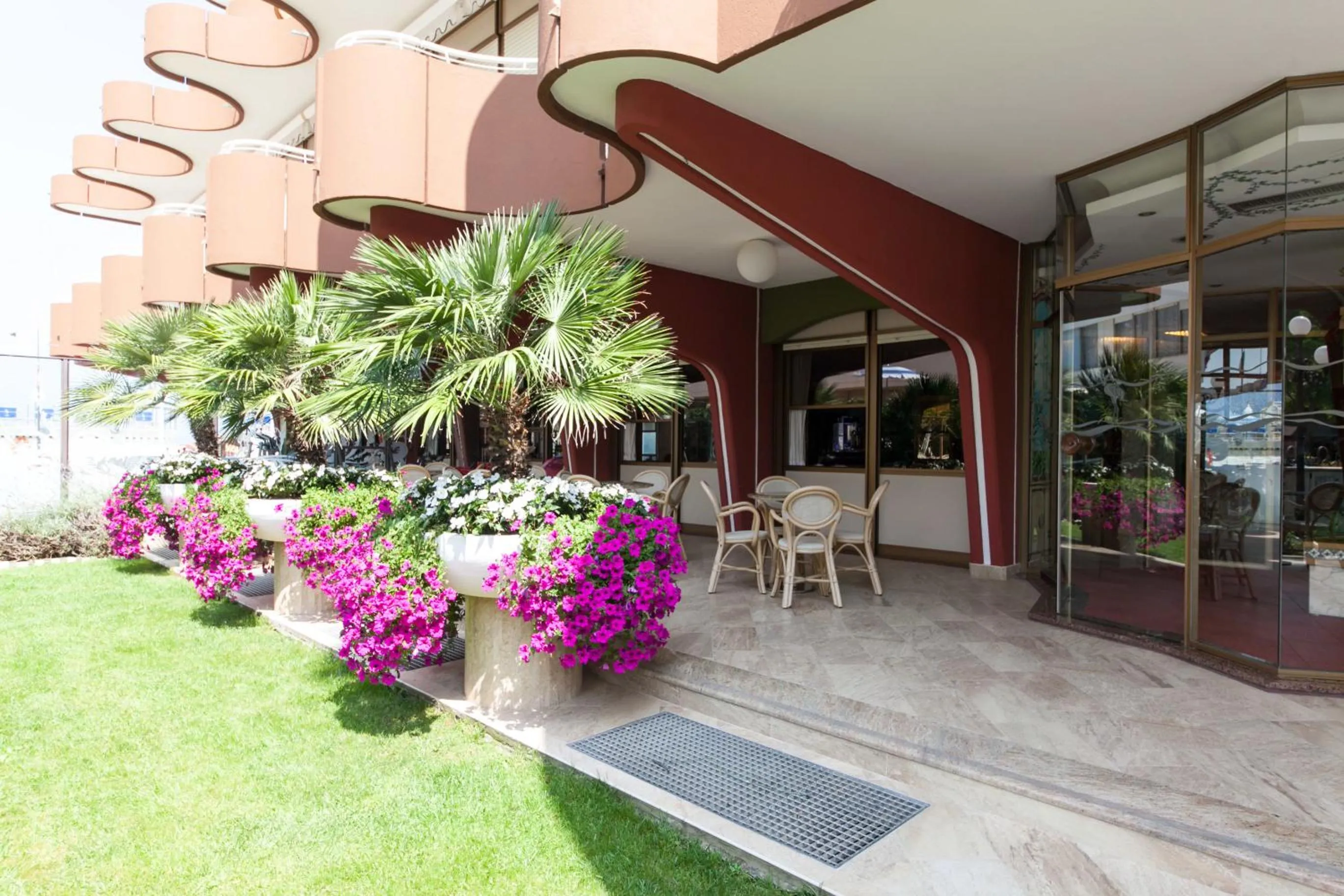 Patio in Hotel Flamingo