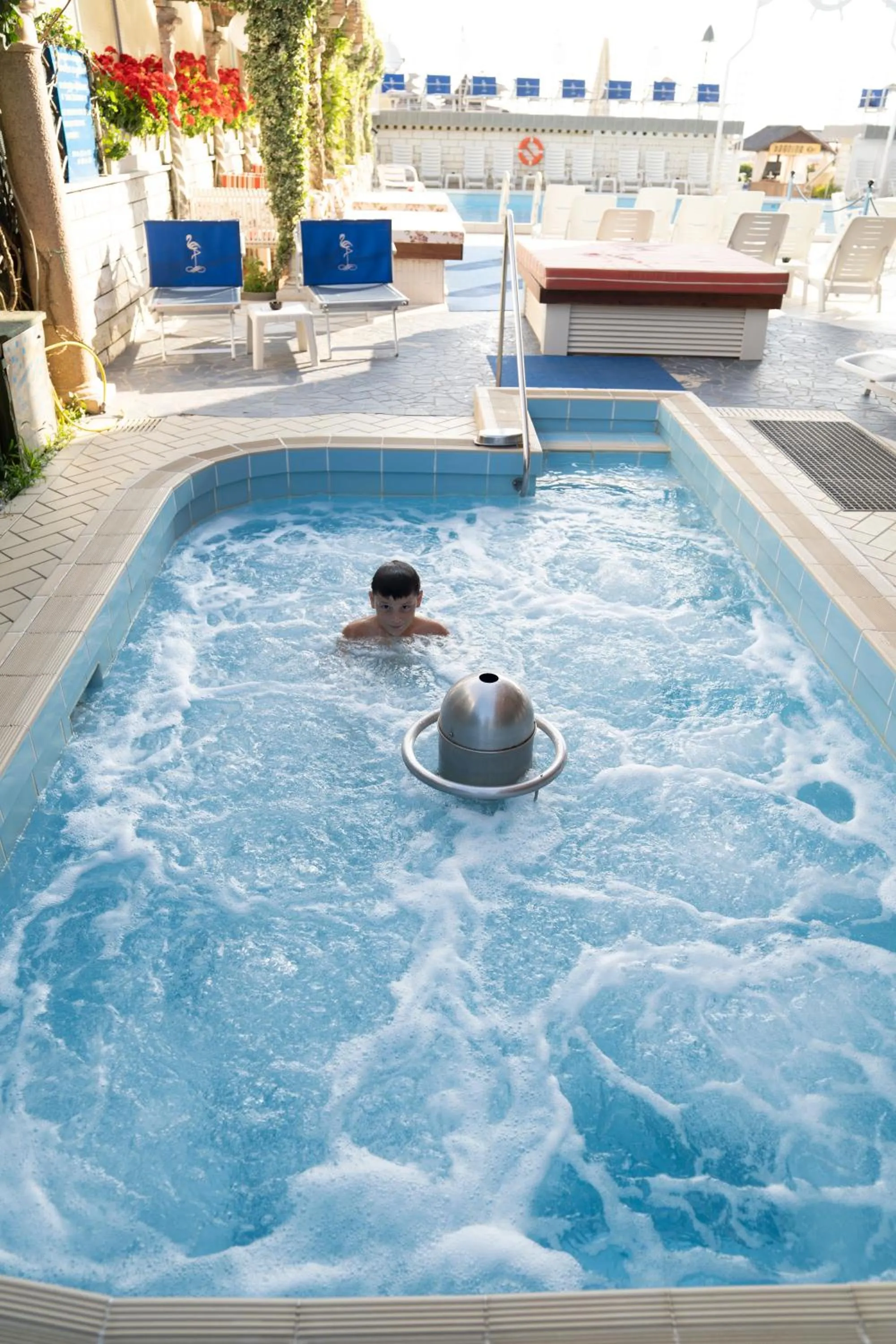 Pool view in Hotel Flamingo