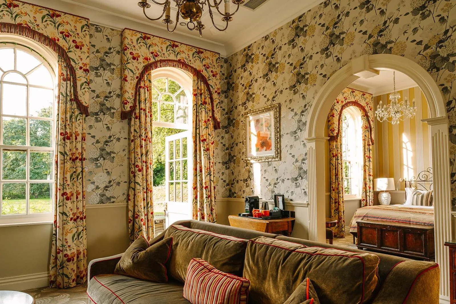 Garden view in Lainston House