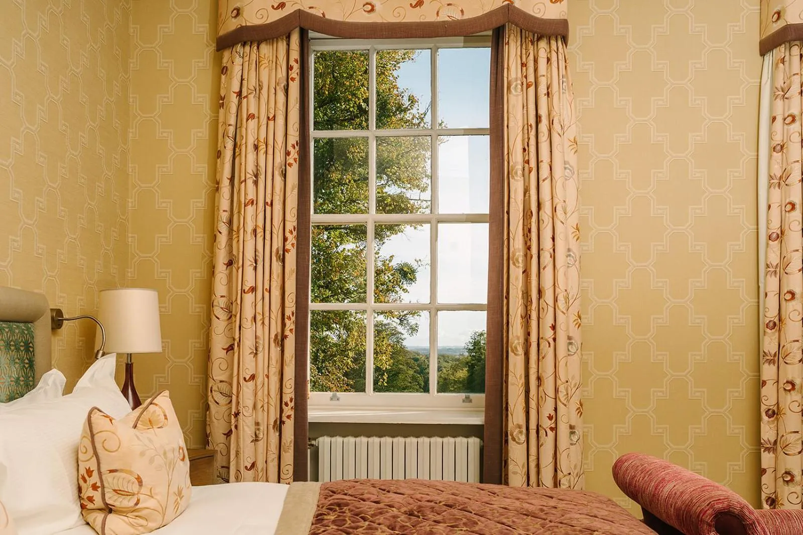 View (from property/room), Bed in Lainston House