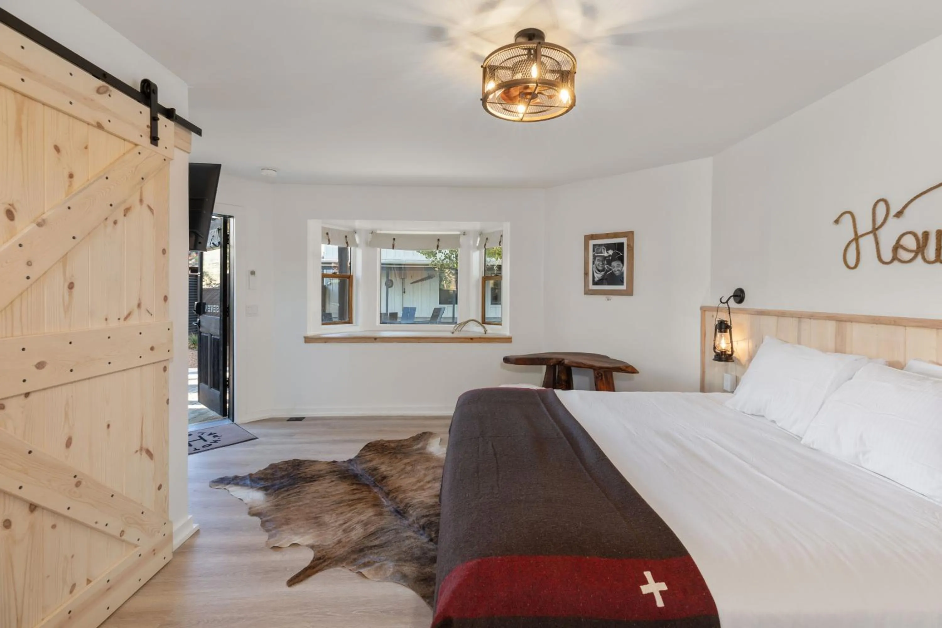 Bed in Hotel Palomino