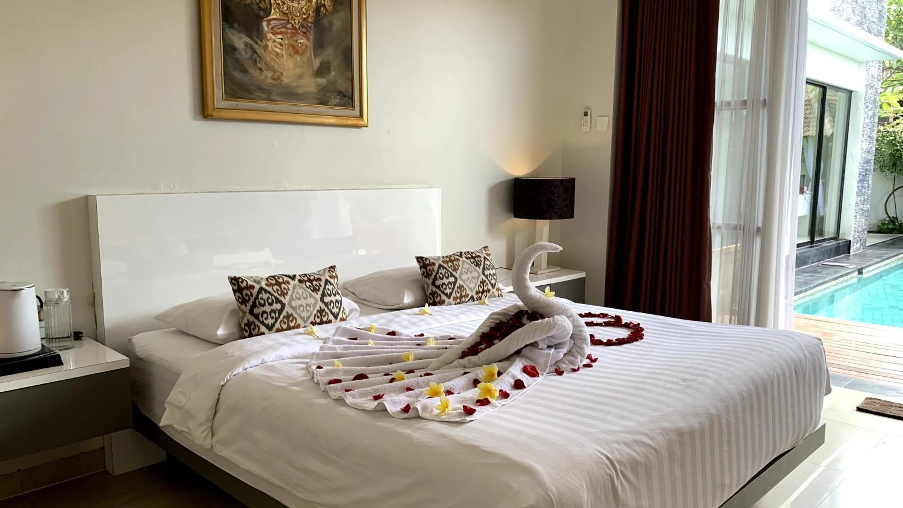 Bed in The BALIem Villa