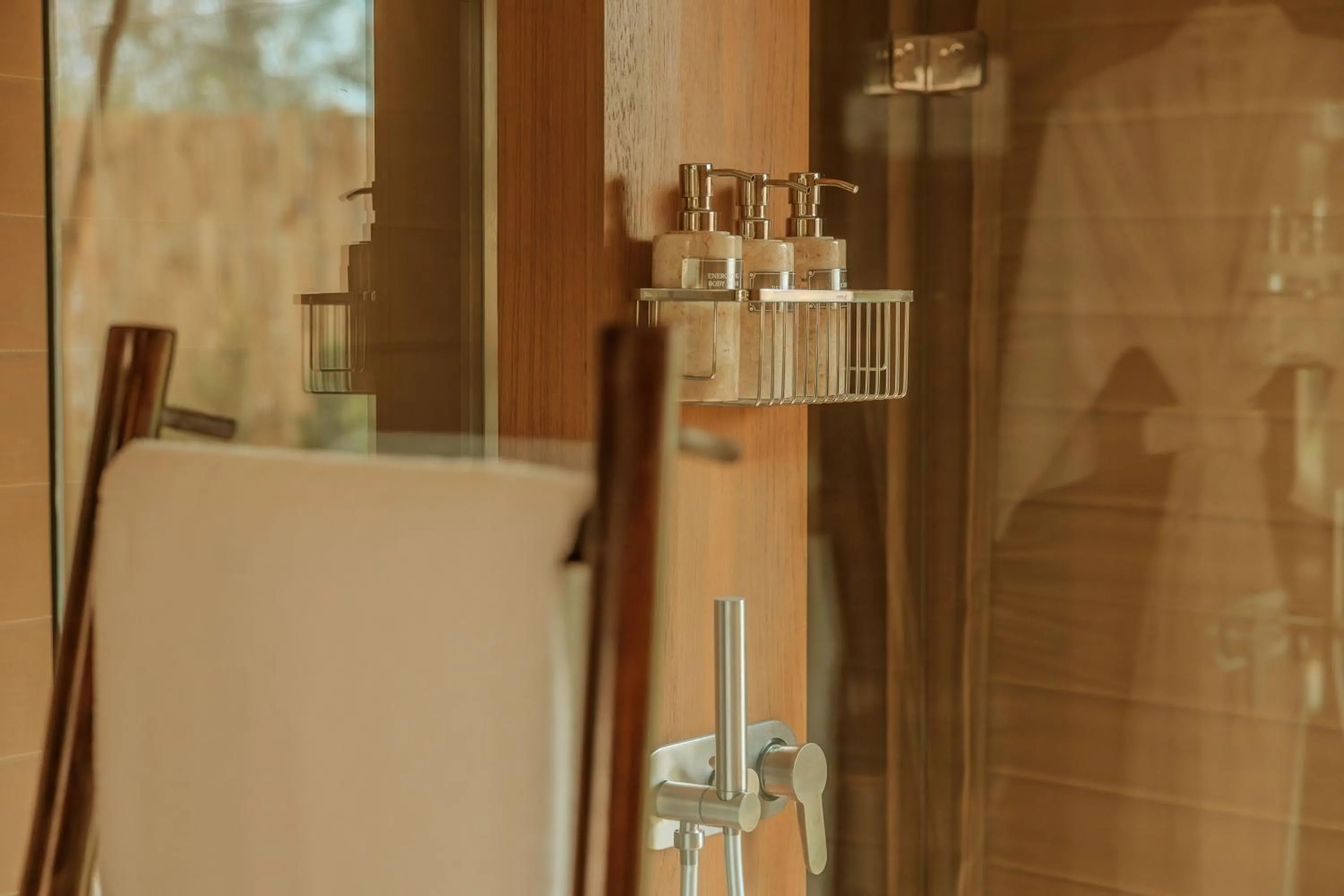Shower in Twinpalms Tented Camp Phuket