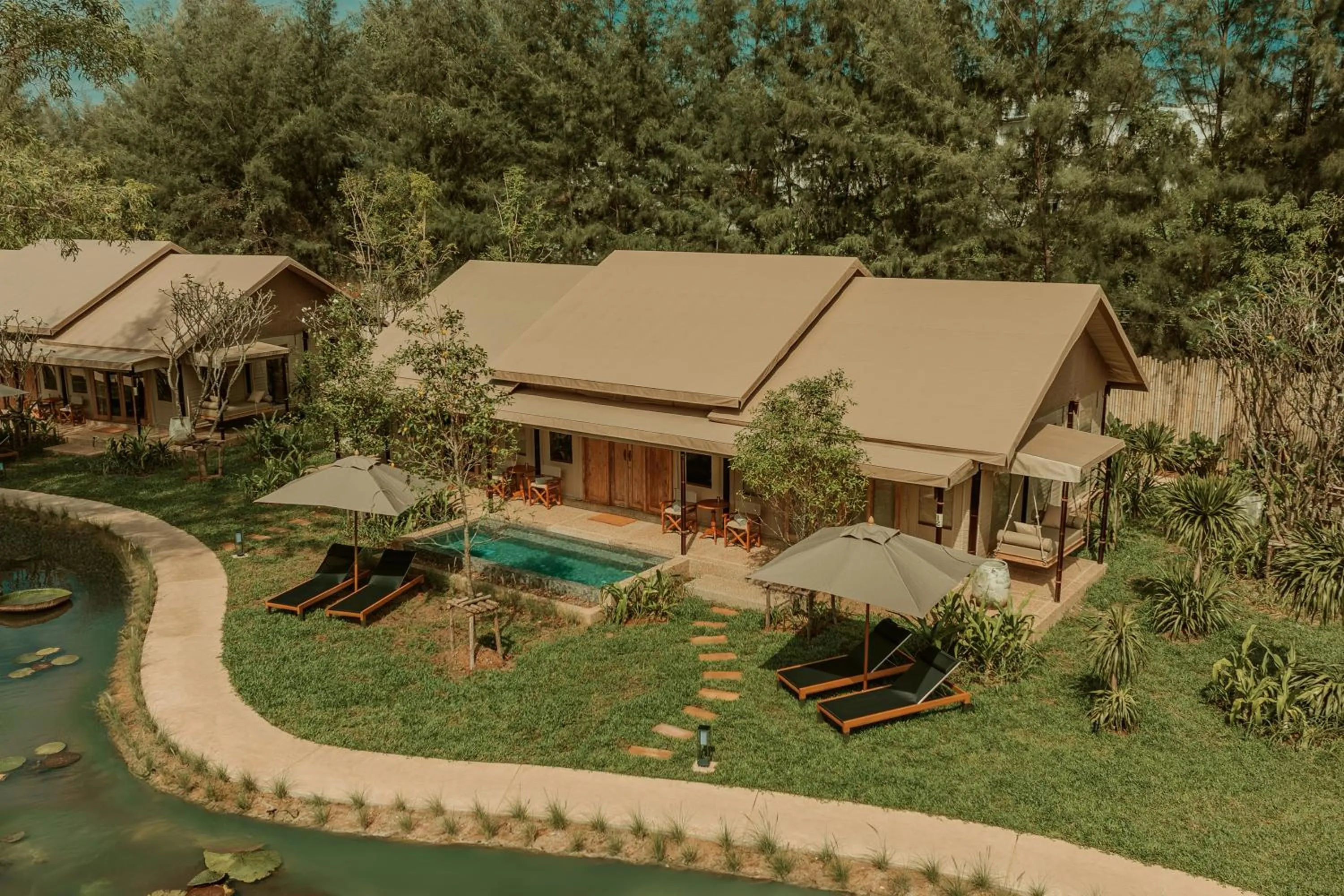 Property building in Twinpalms Tented Camp Phuket