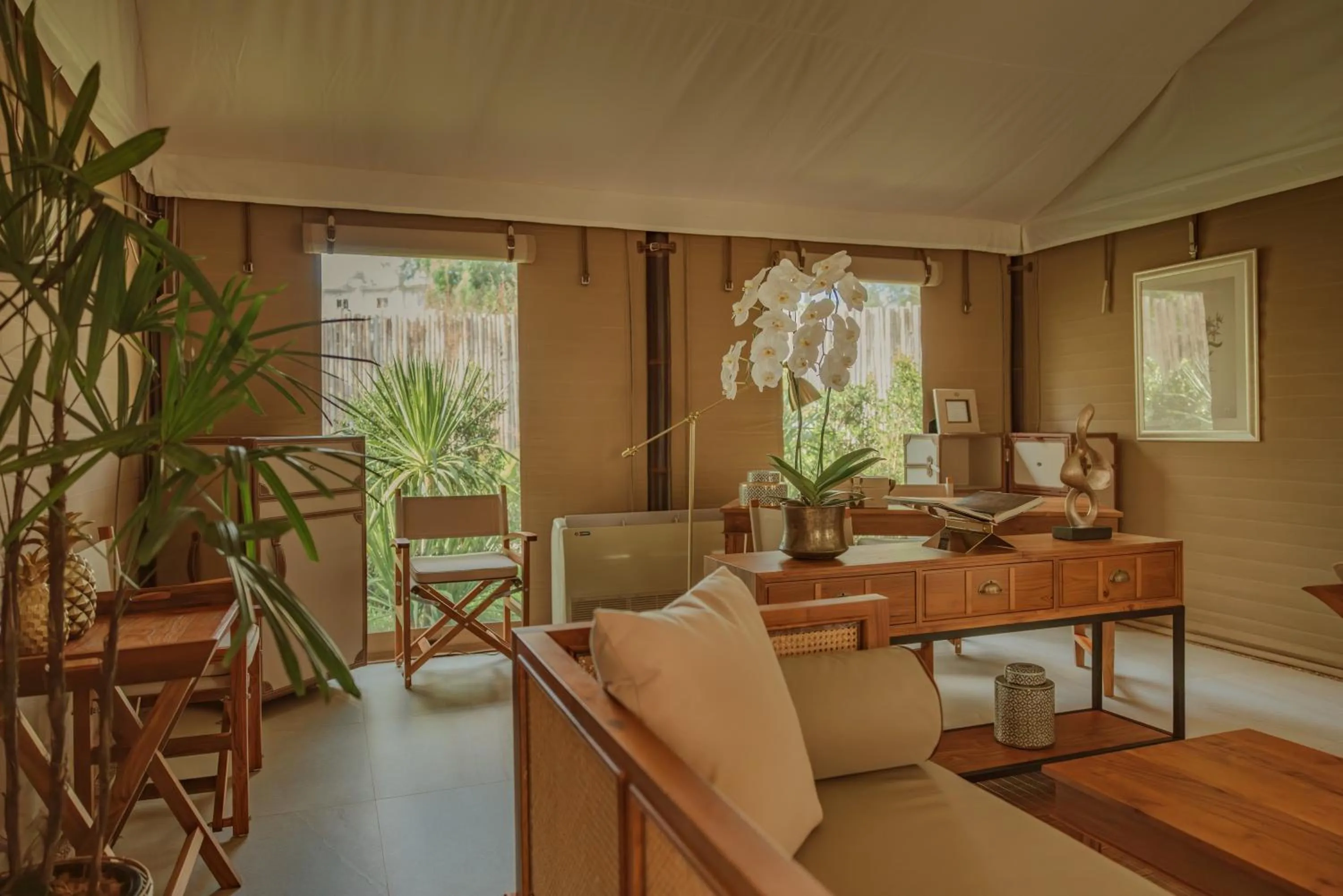 Living room in Twinpalms Tented Camp Phuket