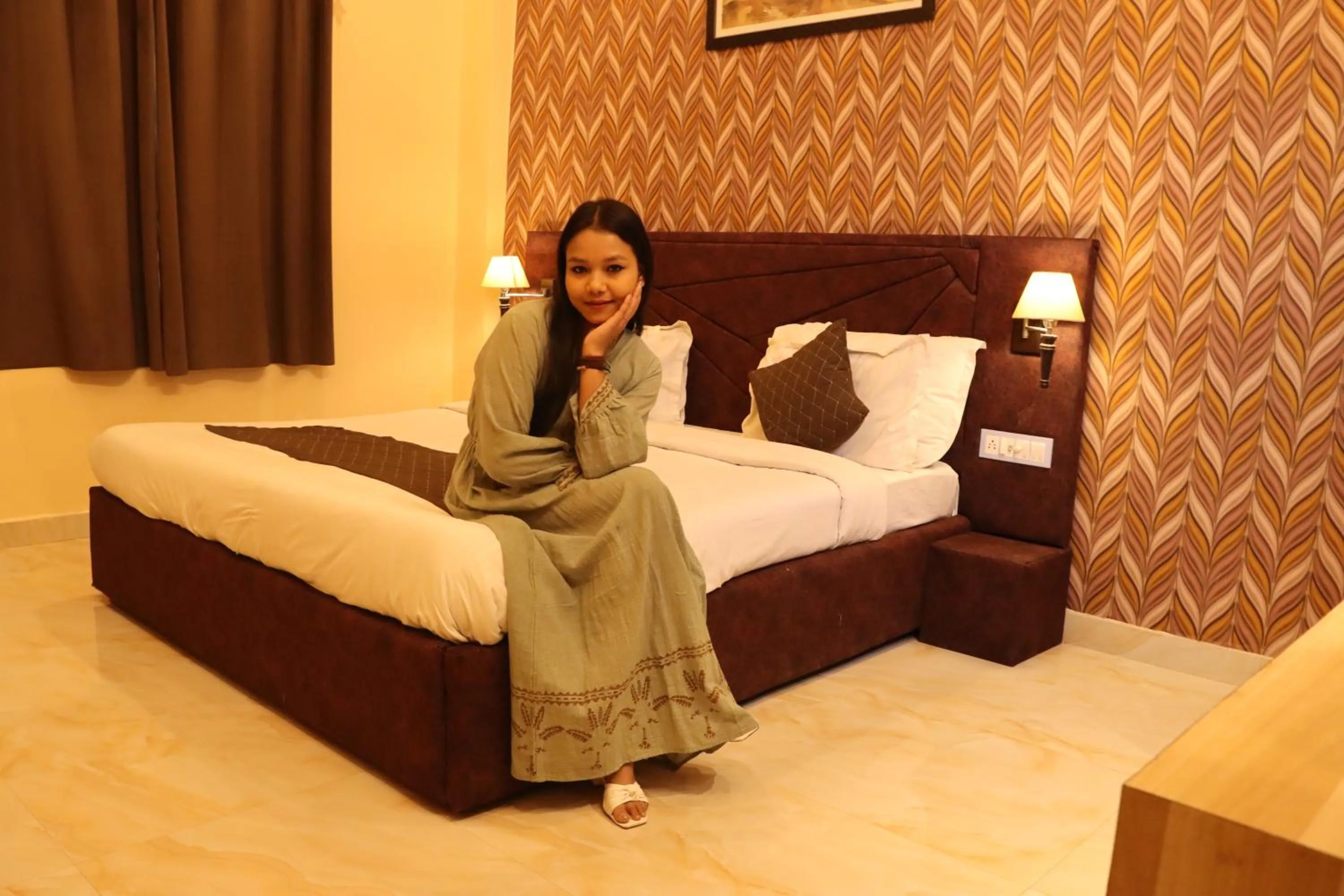 Bed in HOTEL MAYURA