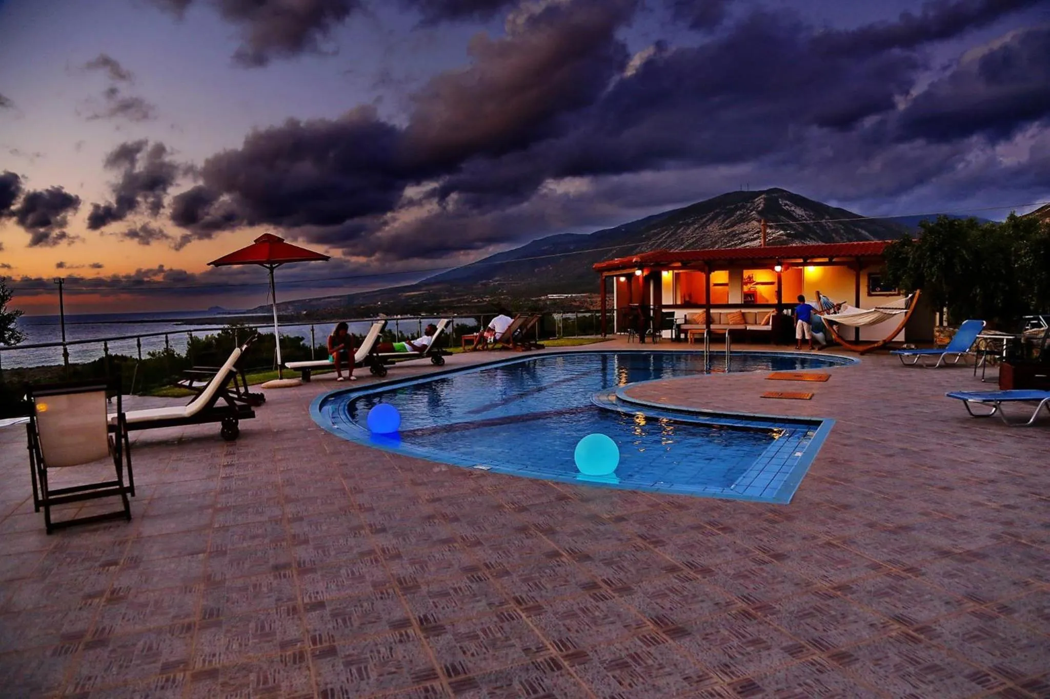 Swimming pool in Glykeria Hotel