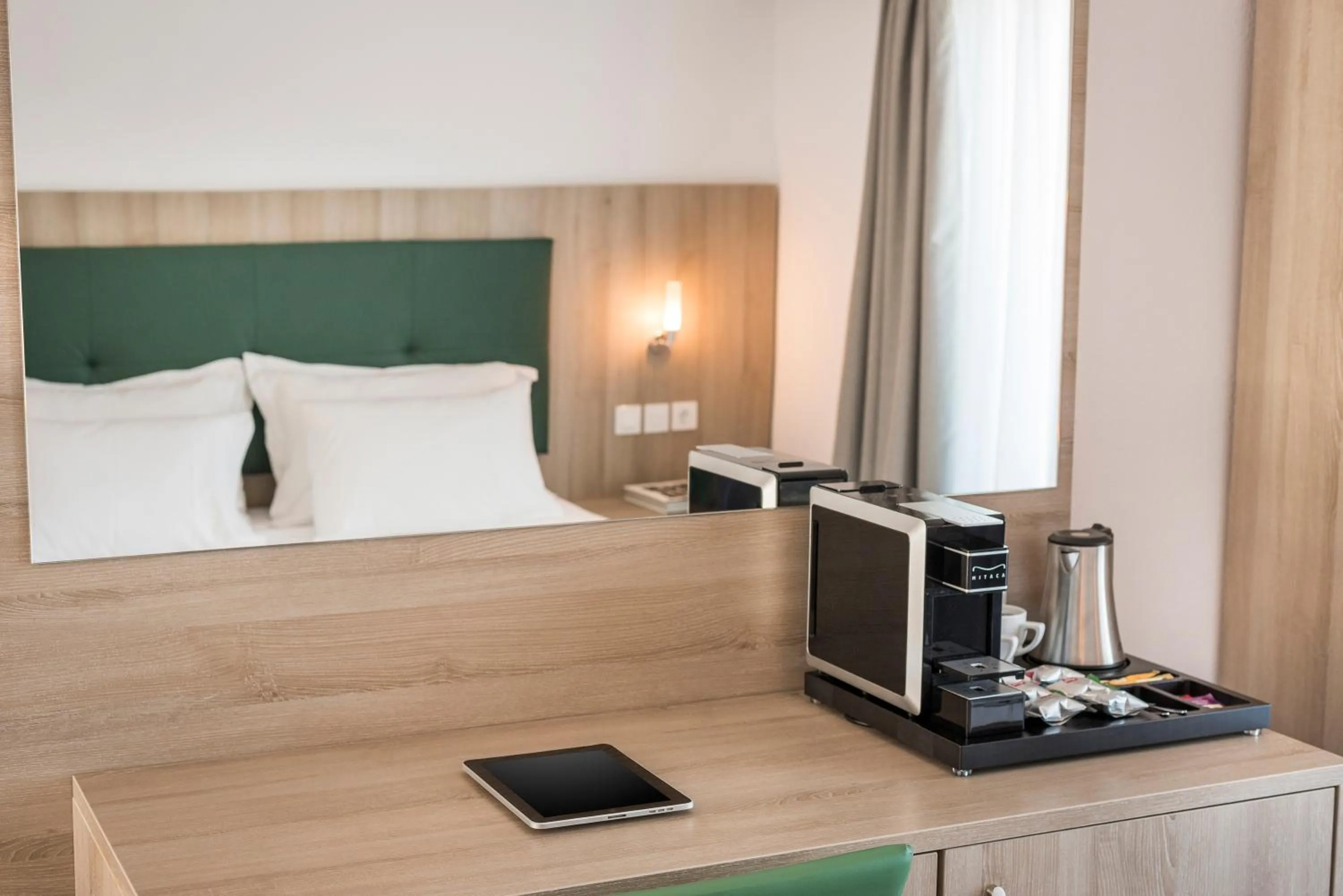 Bed in Glykeria Hotel