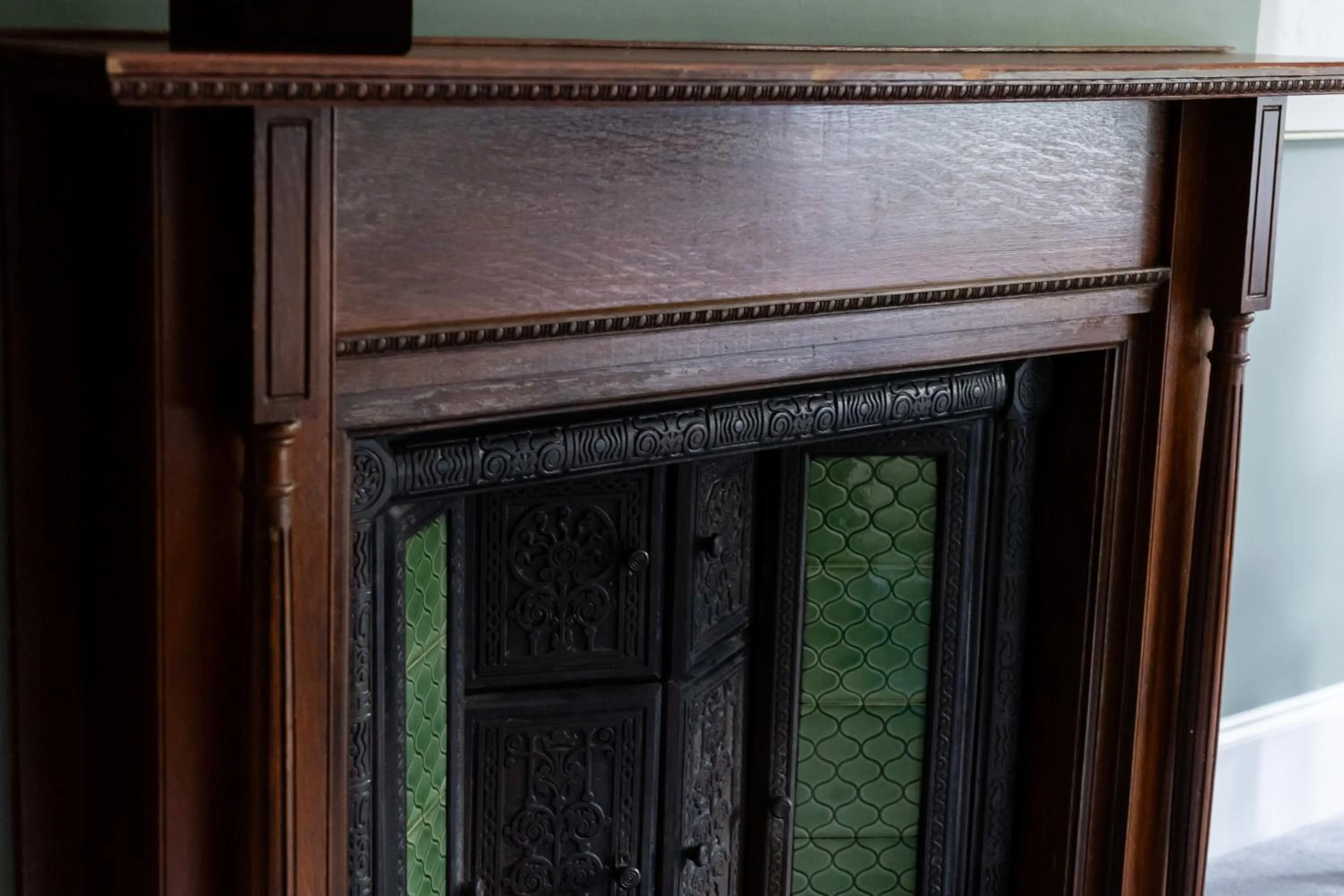 fireplace in Old Abbey House