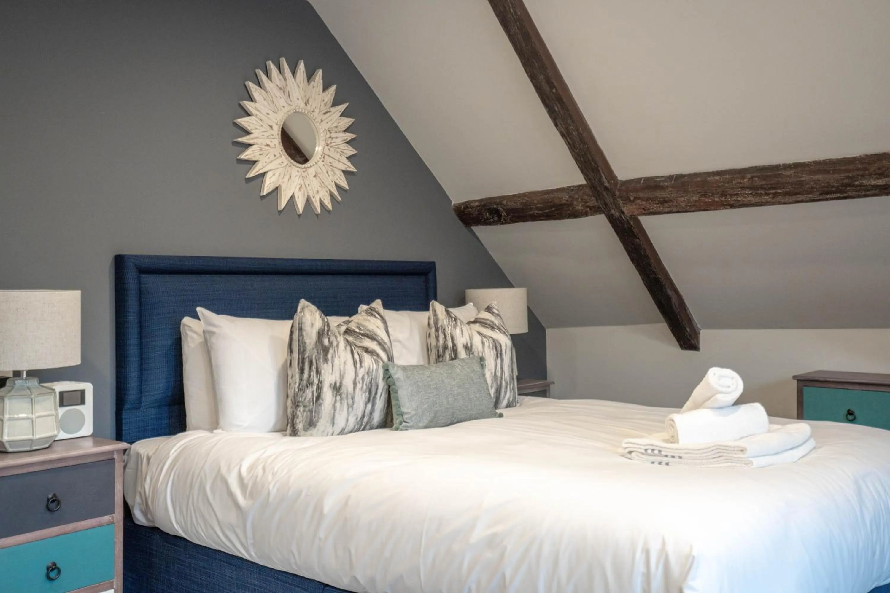 Bedroom, Bed in Old Abbey House