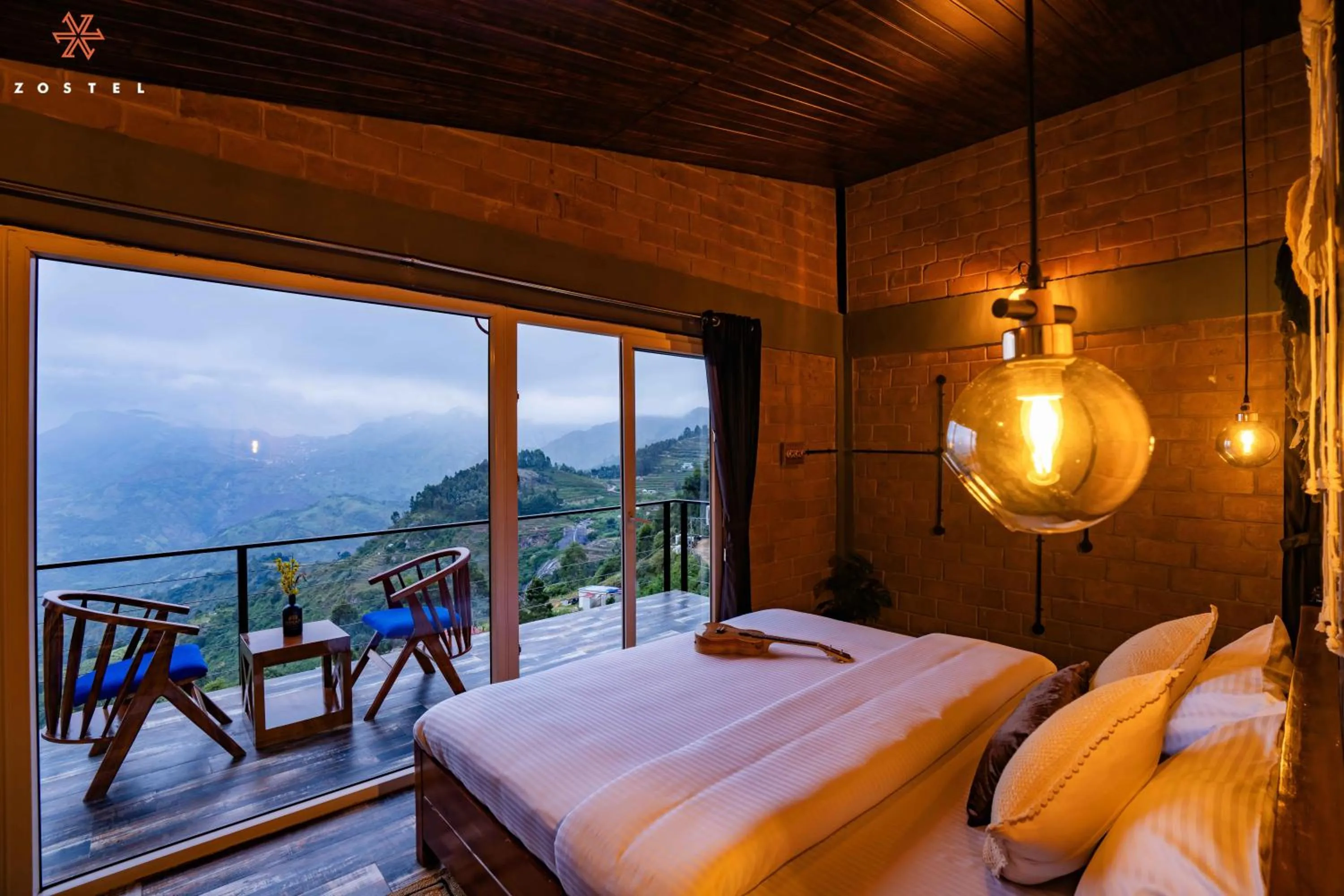 Balcony/Terrace, Bed in Zostel Plus Poombarai, Kodaikanal