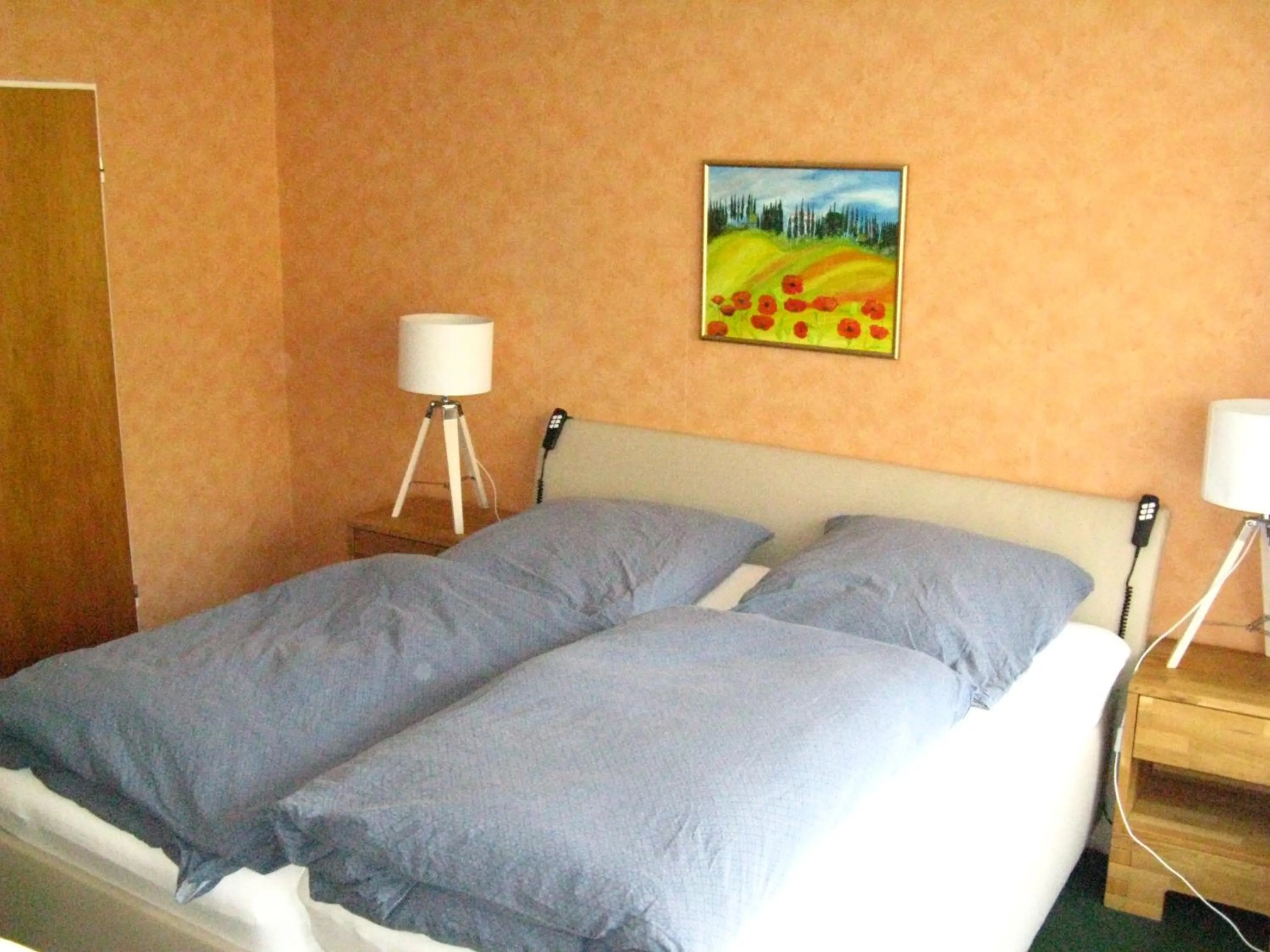 Bedroom, Bed in Bio-Hotel Zum Forsthaus