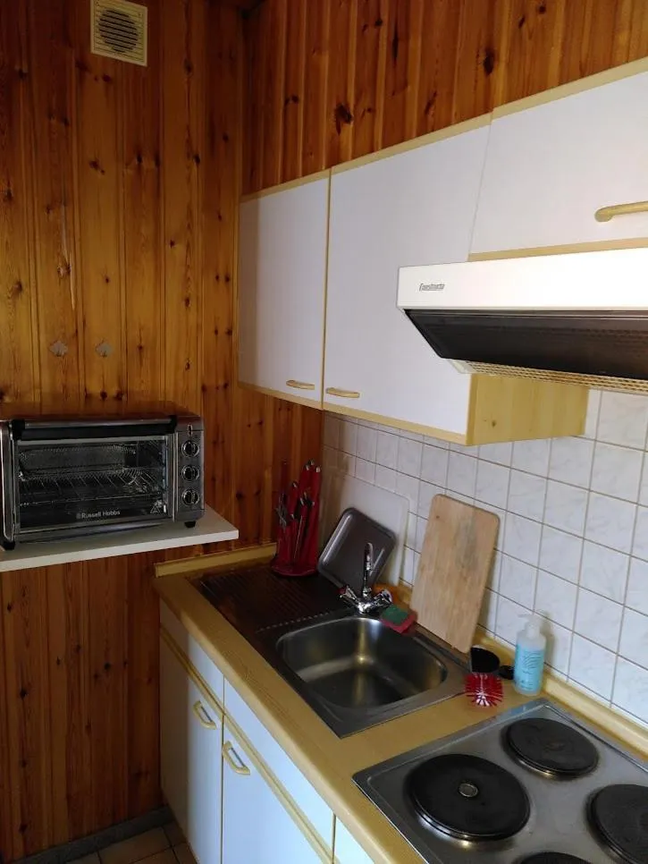 Kitchen or kitchenette in Bio-Hotel Zum Forsthaus