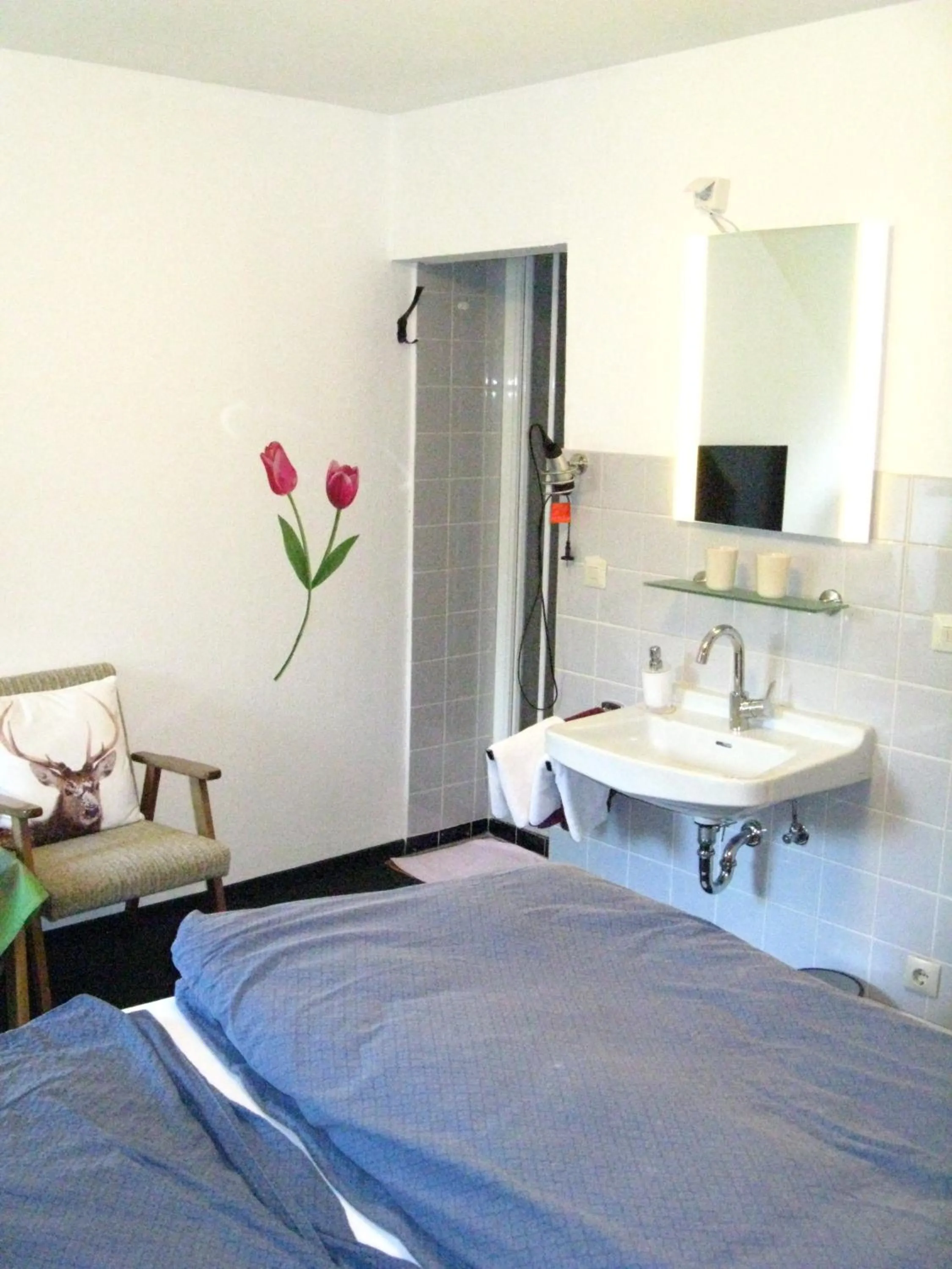 Bedroom, Bed in Bio-Hotel Zum Forsthaus