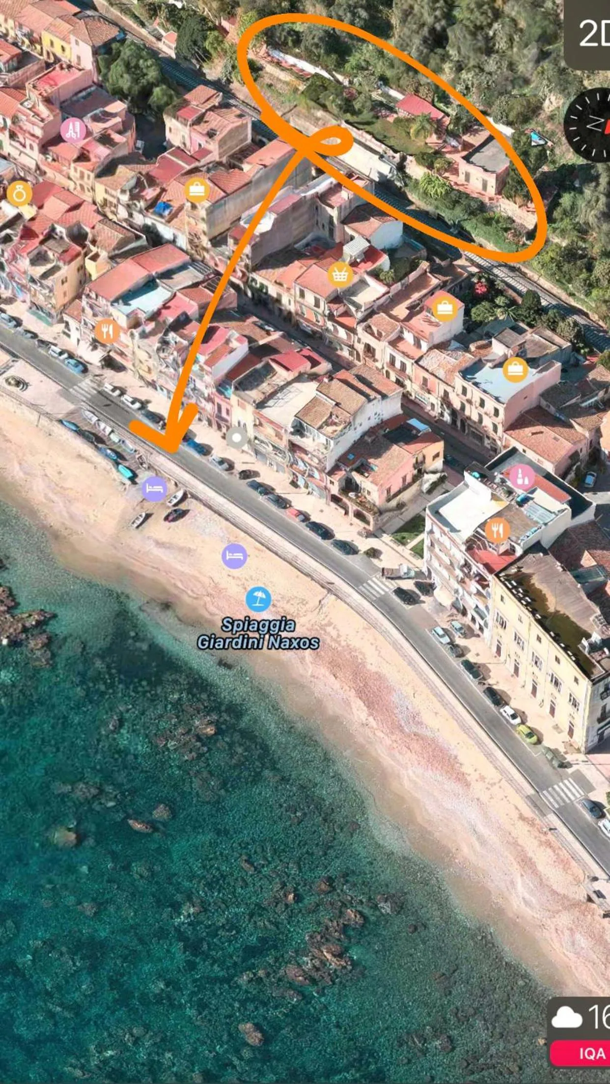 Bird's eye view in B&B Villa Vittoria