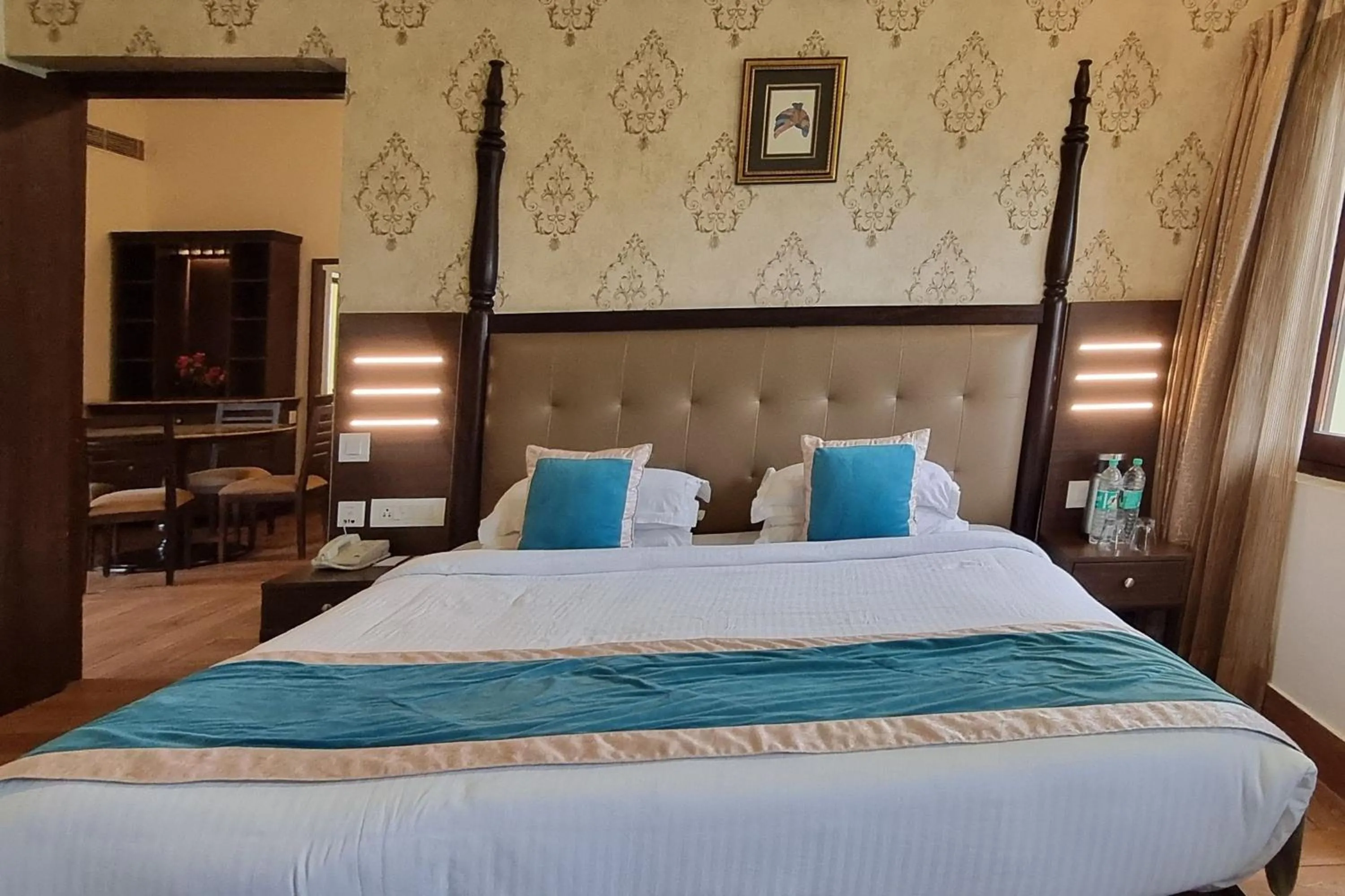 Bed in Labh Garh Palace Resort & Spa