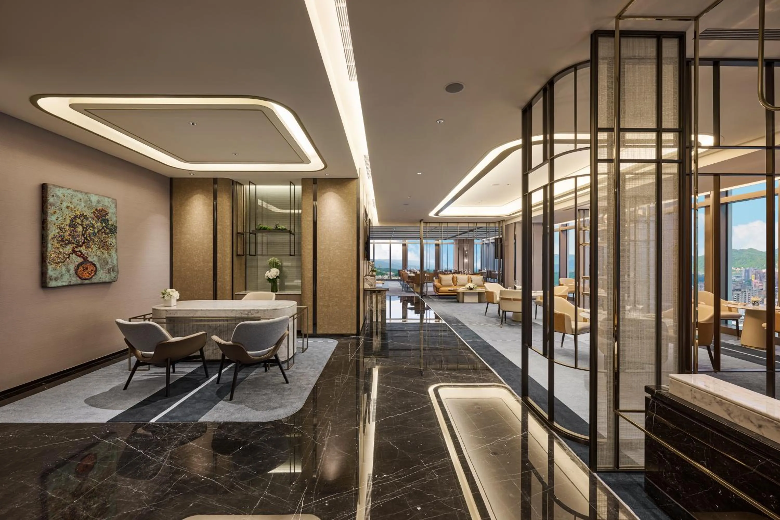 Lounge or bar in Grand HiLai Taipei