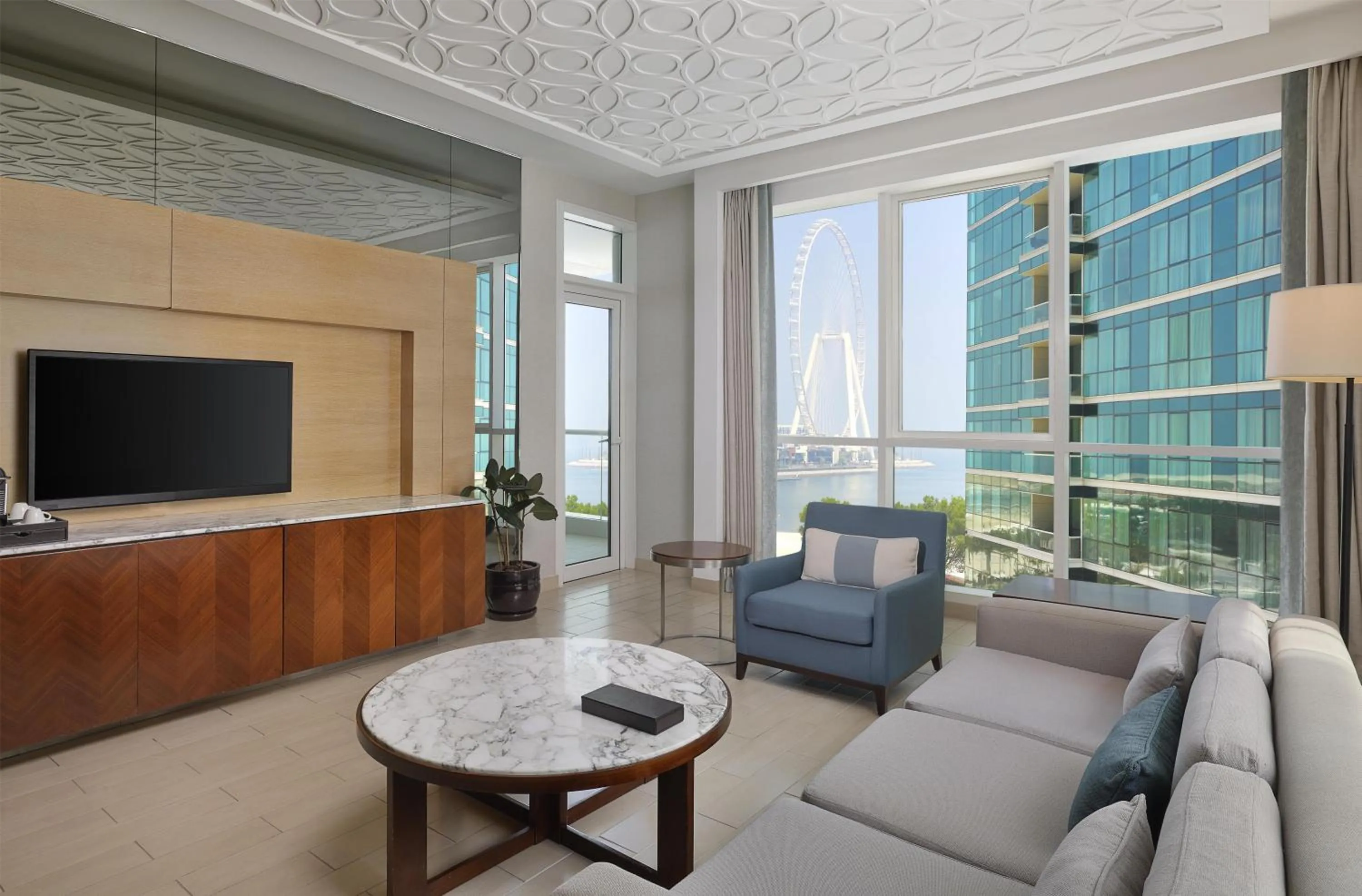 Living room in DoubleTree by Hilton Dubai Jumeirah Beach