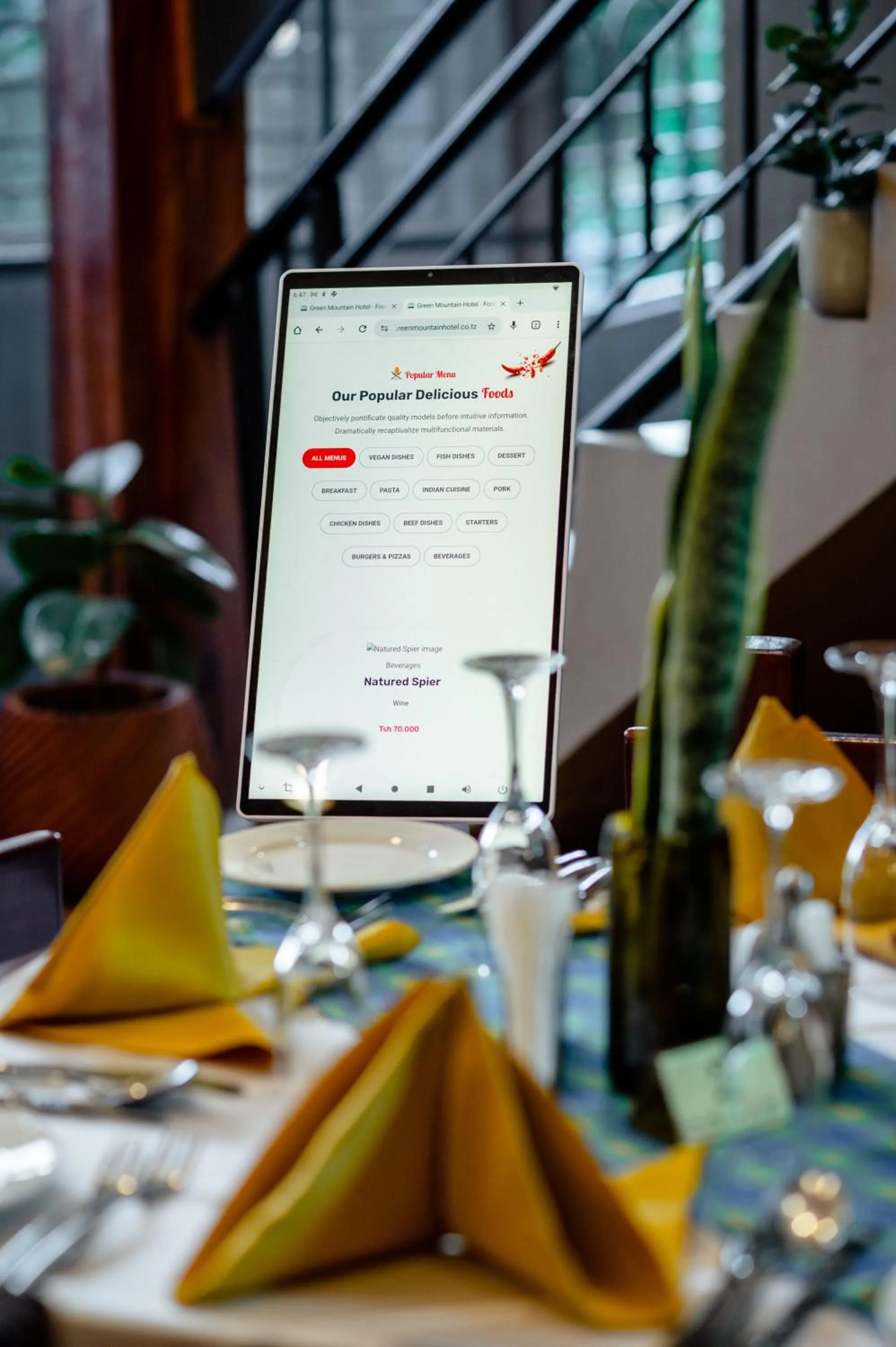 Restaurant/places to eat in Greenside Hotel