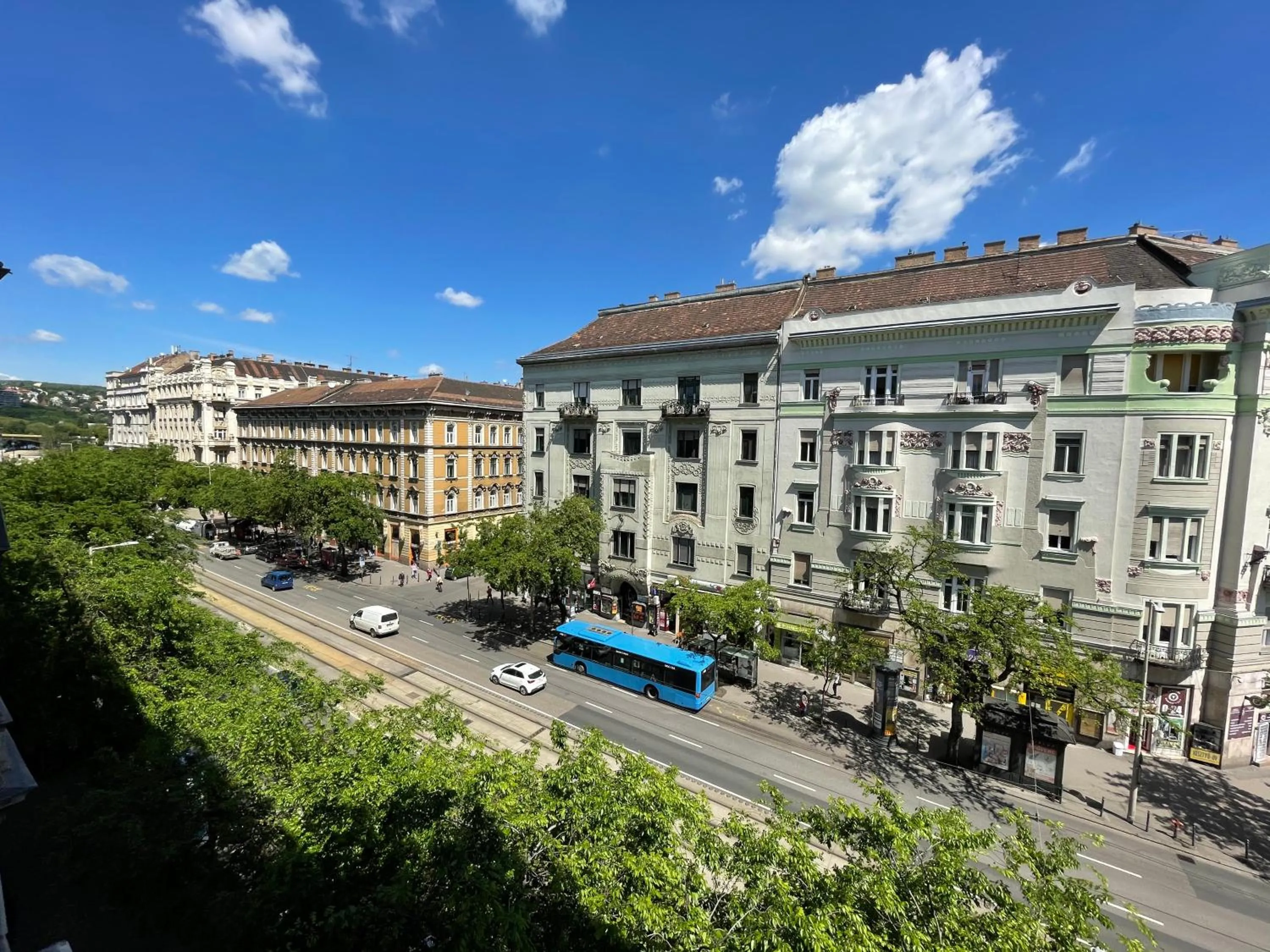 Street view in Full Moon Budapest