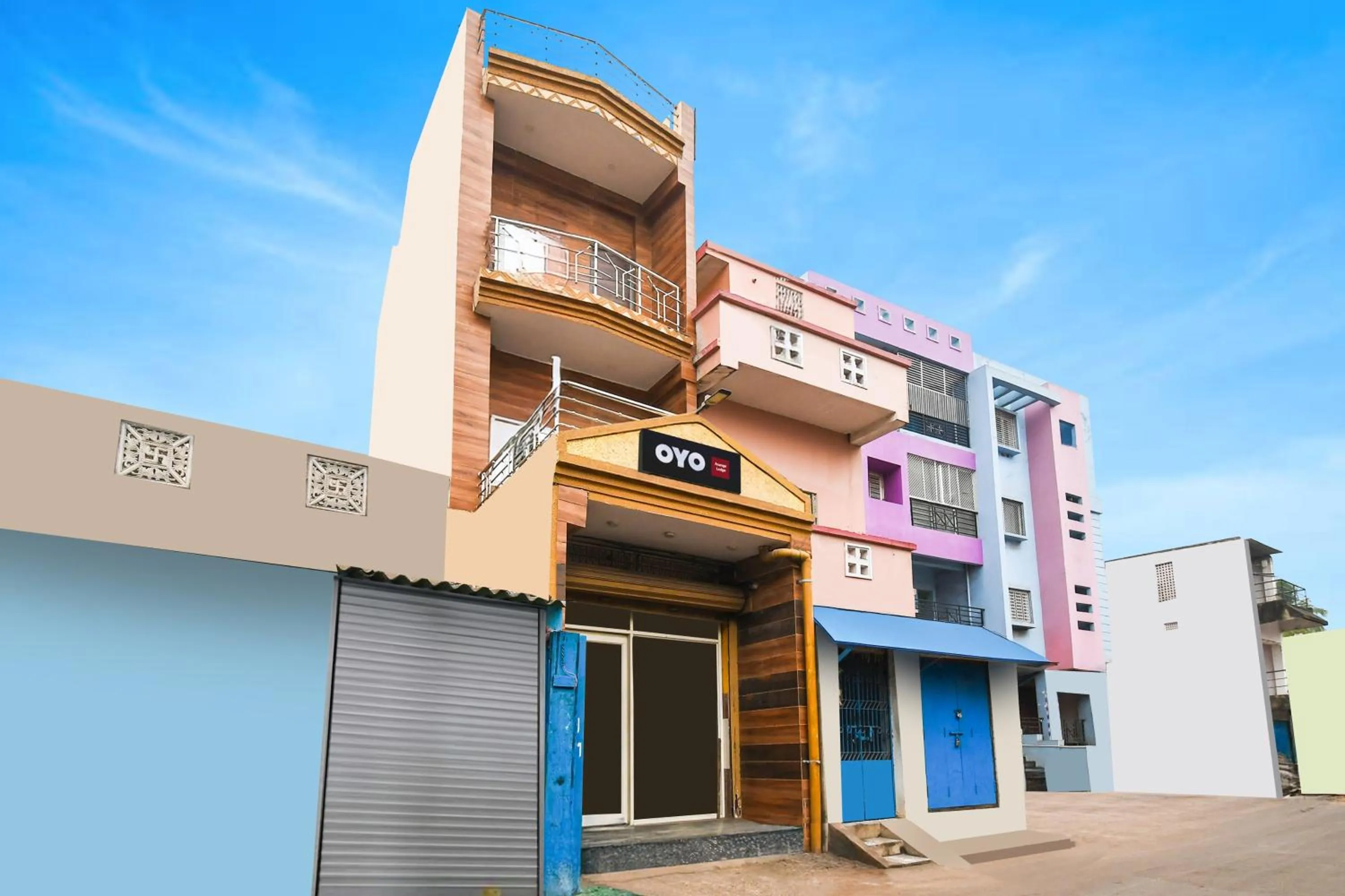Facade/entrance in Hotel O Paschima dwar Jagannath temple formerly Ananga Lodge
