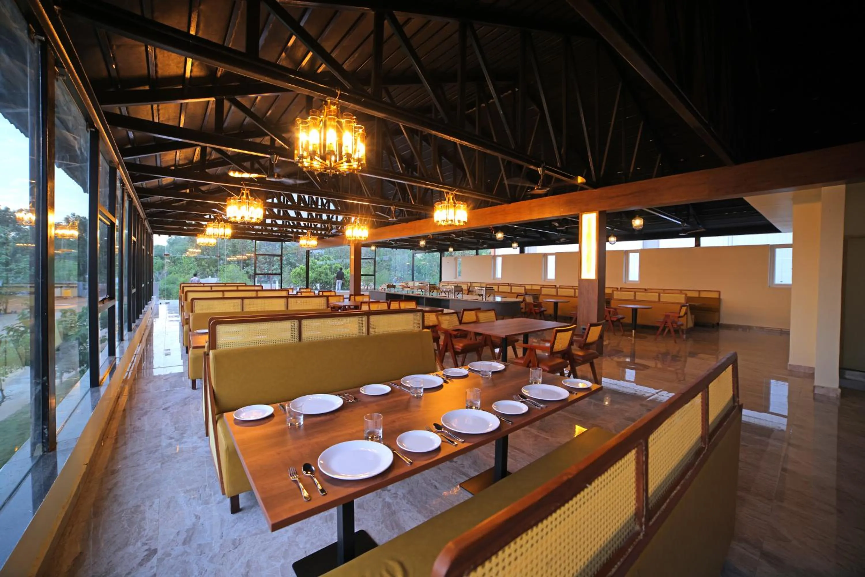 Breakfast in Lake Valley Resort and Spa Tirupati, 27 kms from Talakona Waterfall