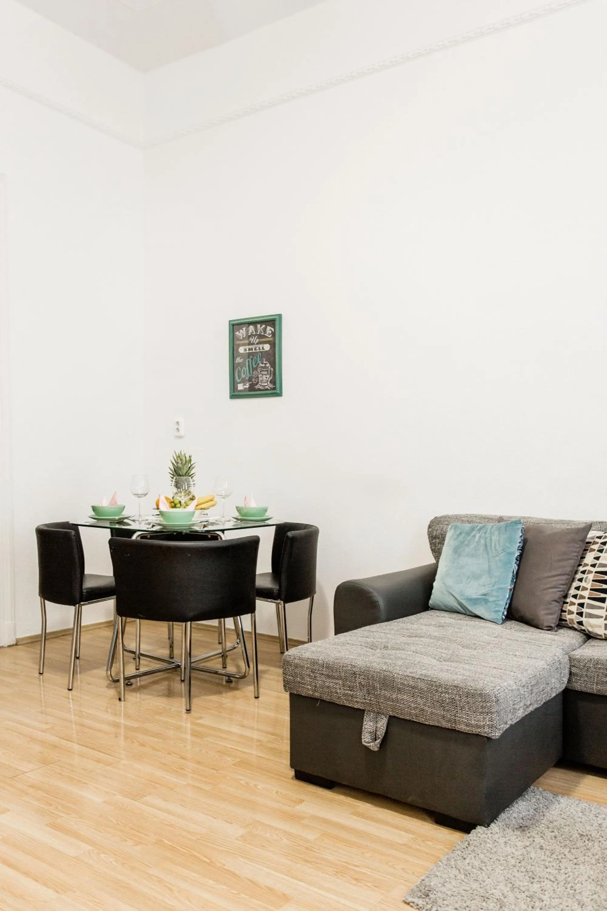 Living room in Grand Budapest Apartments