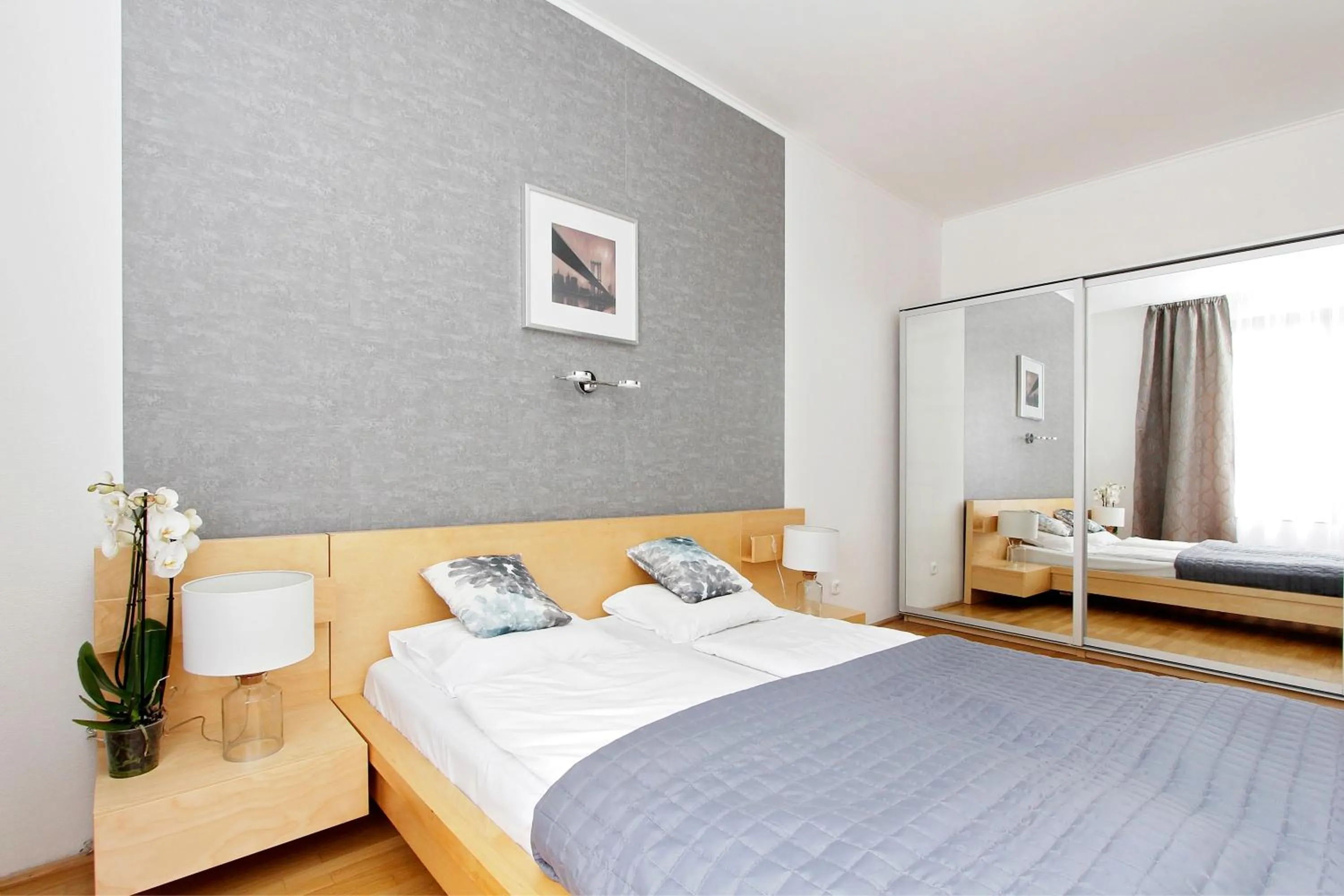 Bedroom, Bed in Grand Budapest Apartments