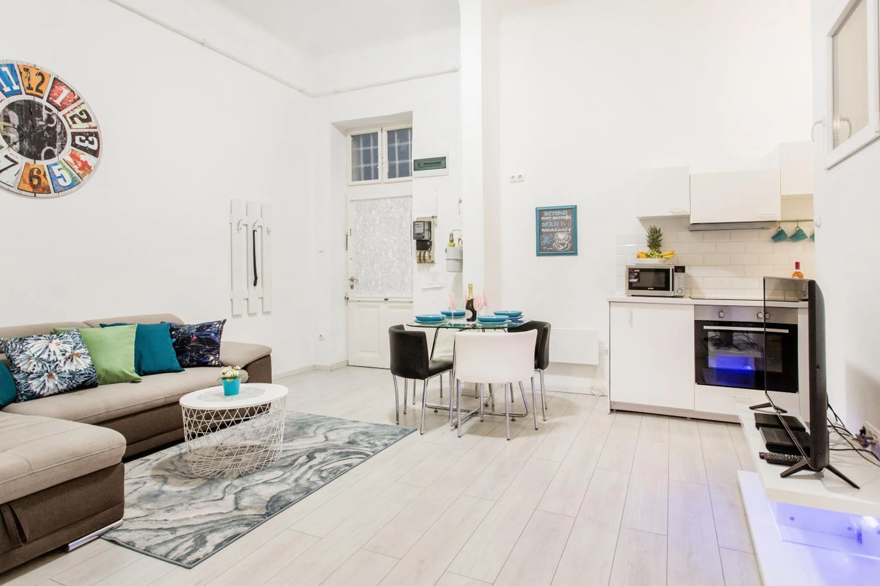 Living room in Grand Budapest Apartments