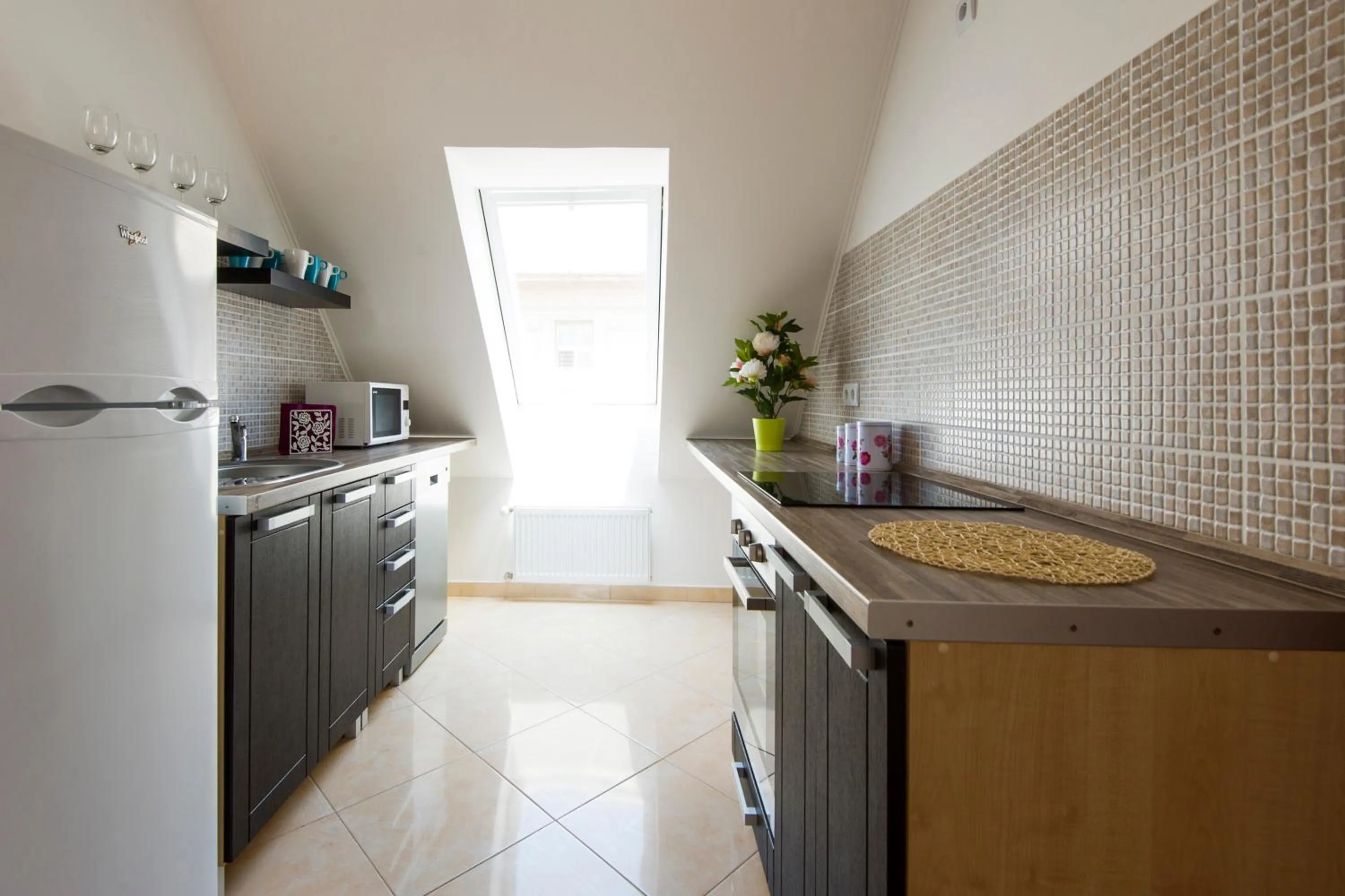 Kitchen or kitchenette in Grand Budapest Apartments