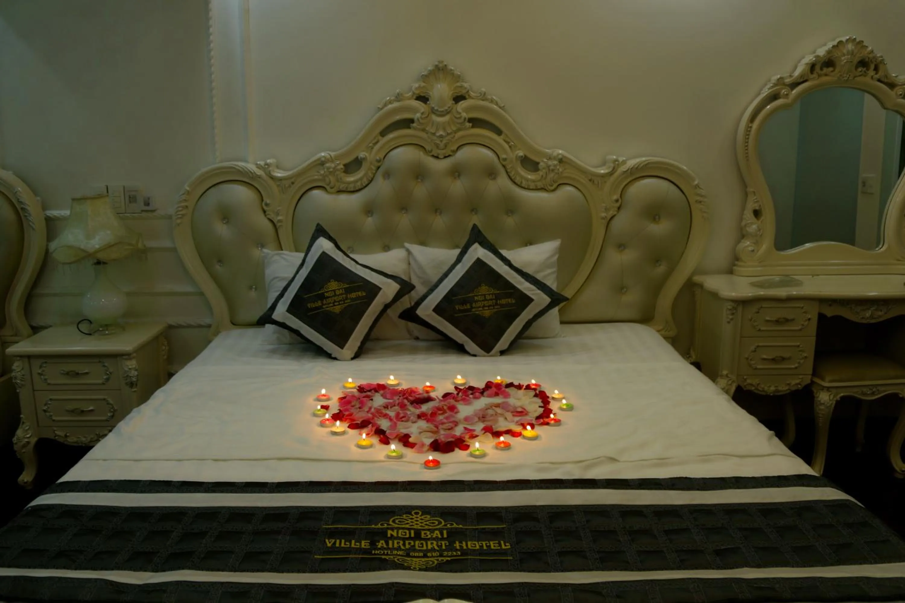 Bed in Noi Bai Ville Airport Hotel