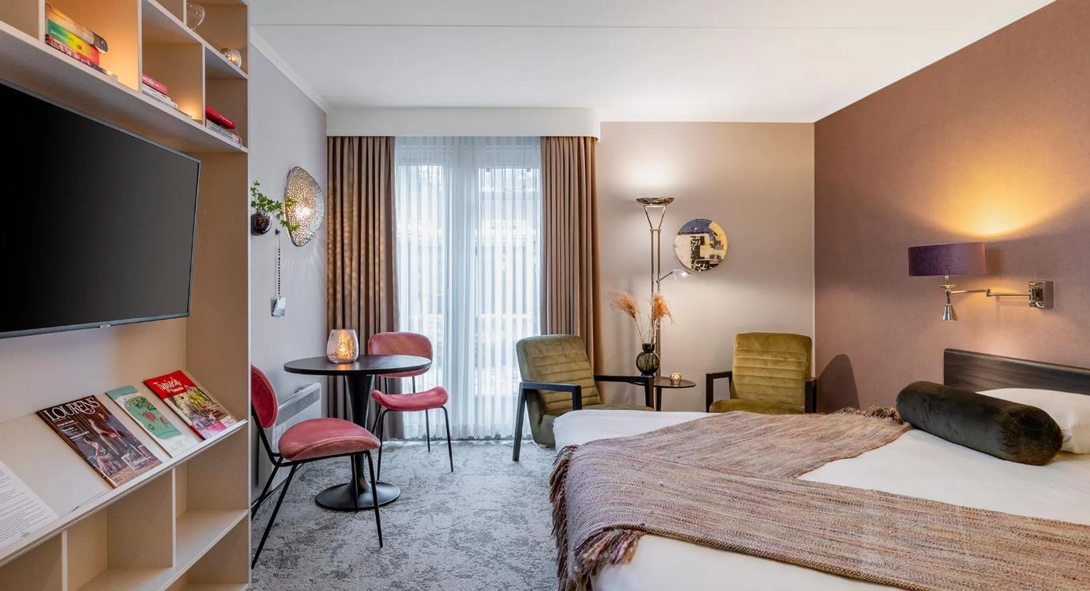 Seating area, Bed in Landgoed De Wilmersberg