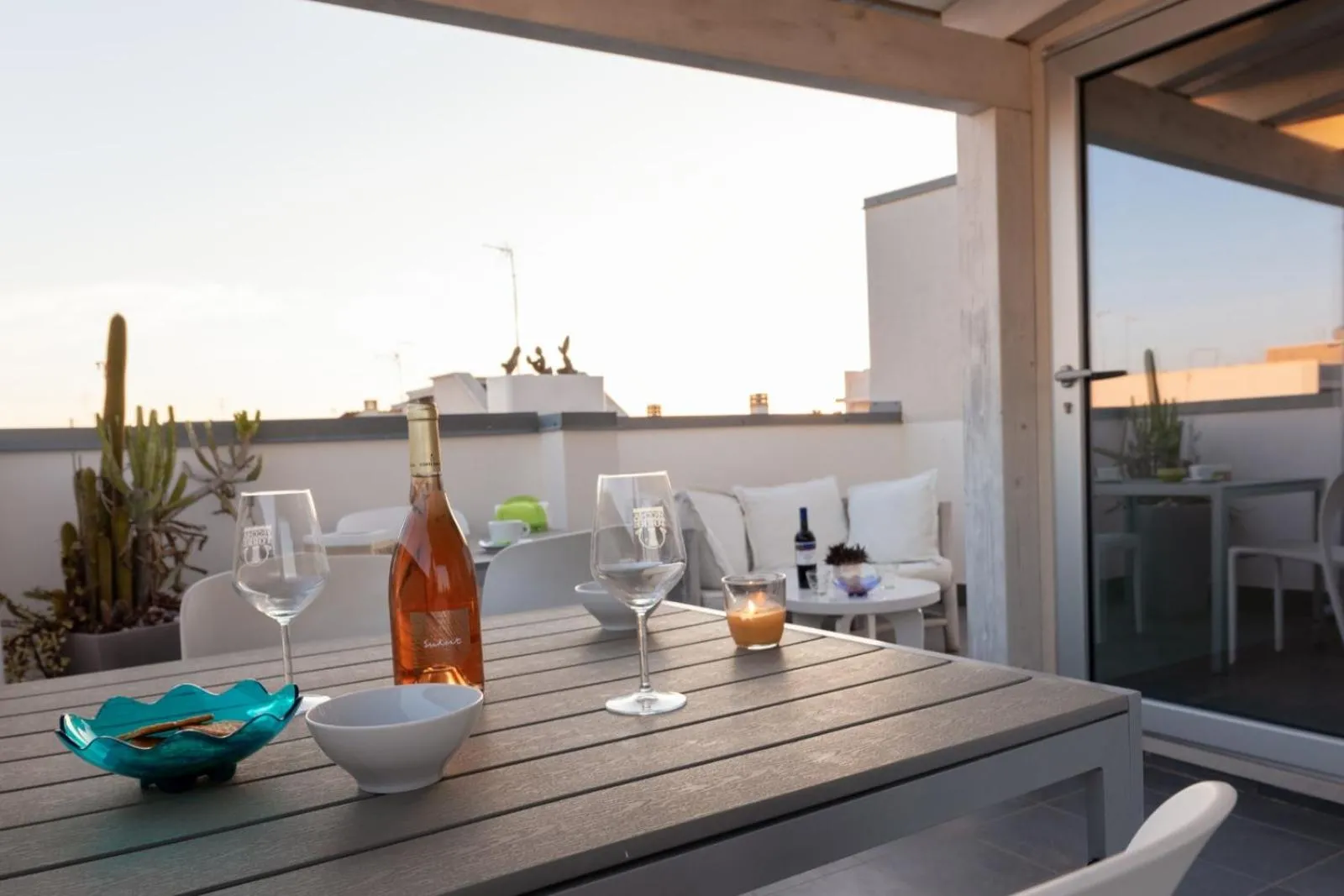 Balcony/Terrace in B&B White con Parcheggio Privato