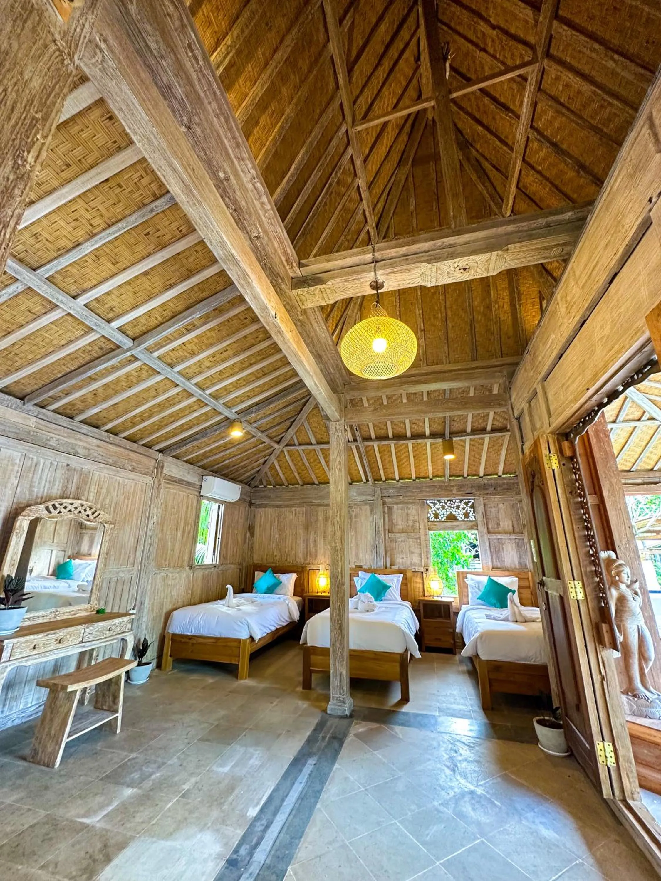 Bed in Nunu Bali Eco Friendly Retreat