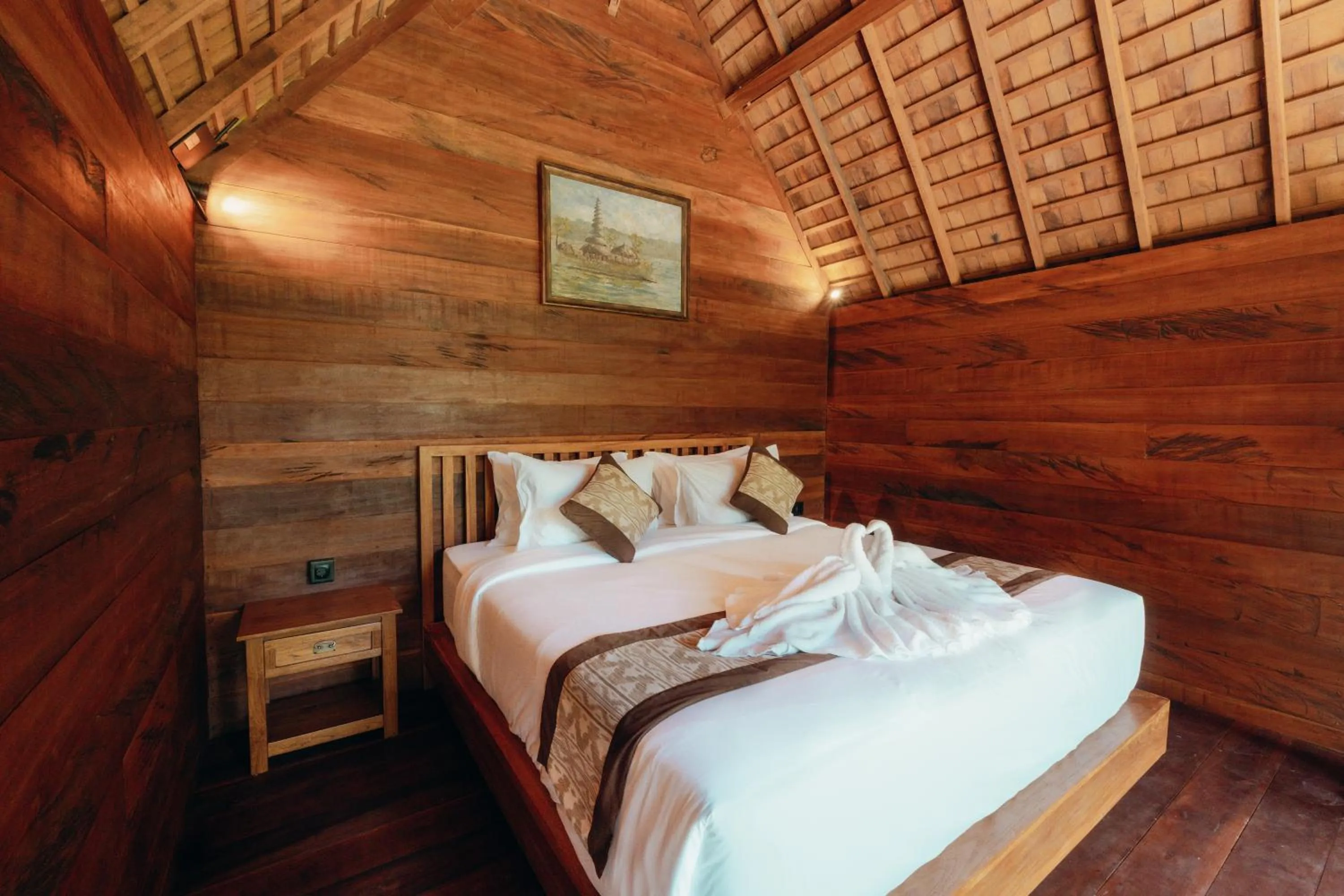 Bed in Nunu Bali Eco Friendly Retreat