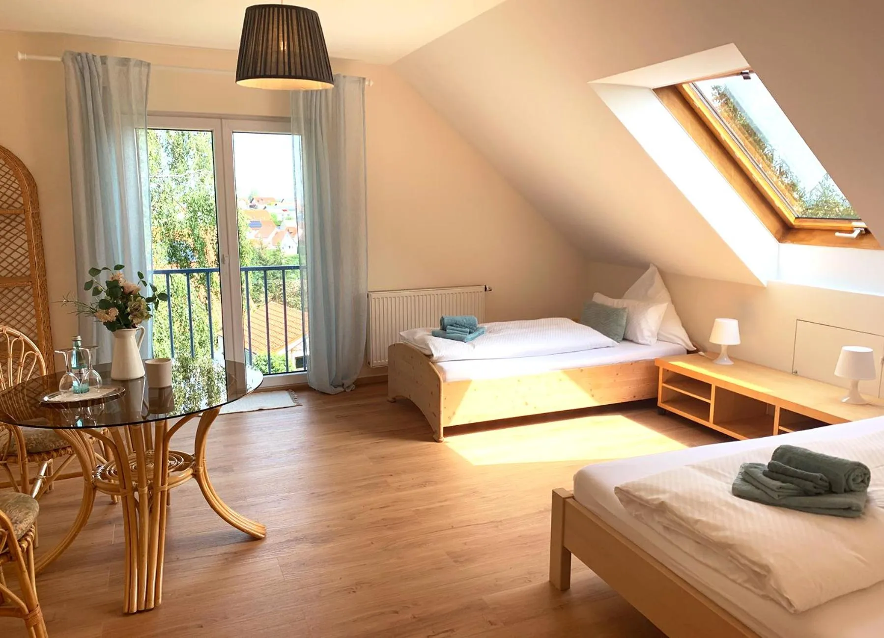 Photo of the whole room, Bed in Apartmenthaus Oberndorf