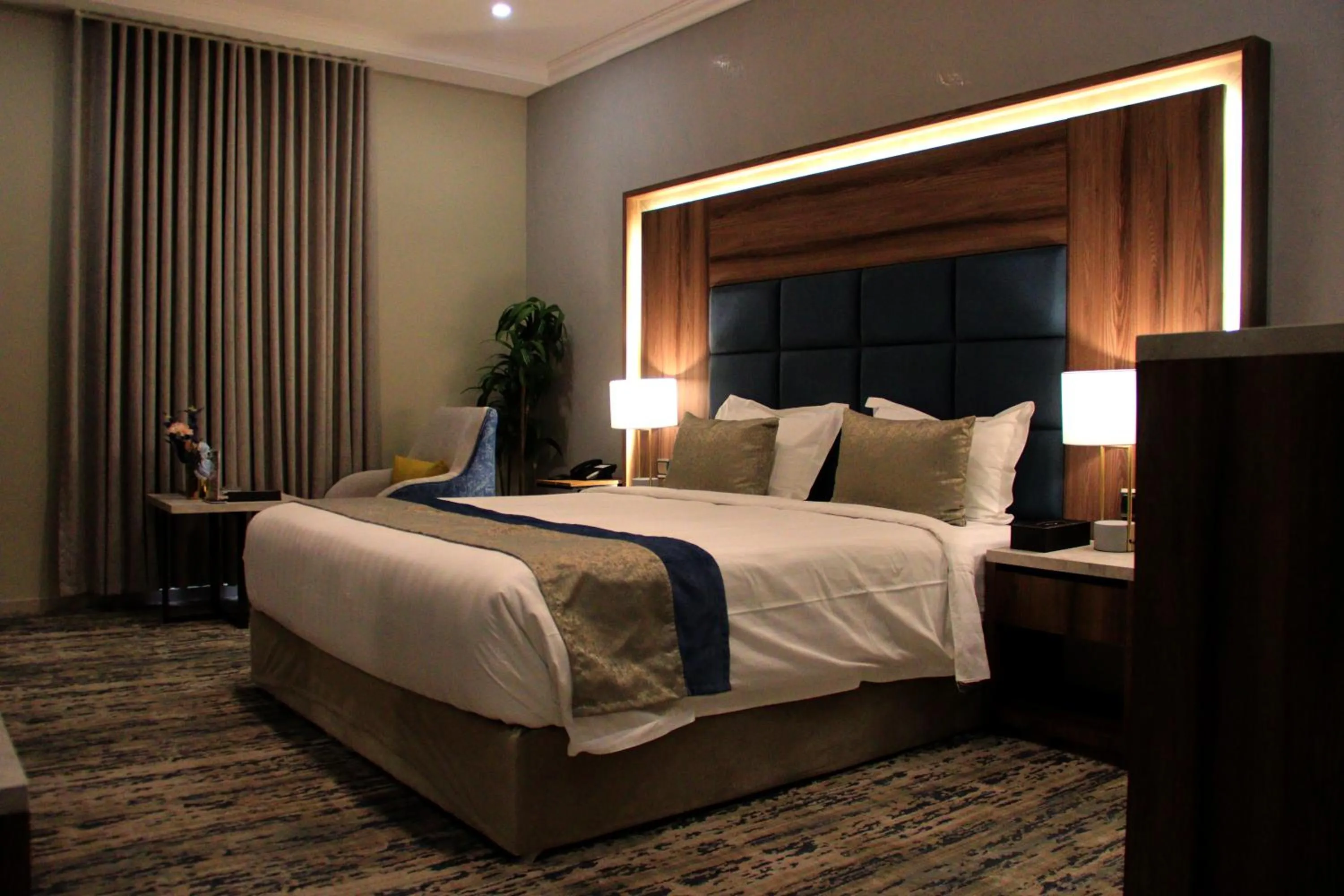 Bed in شقق سوات للشقق المخدومة 4