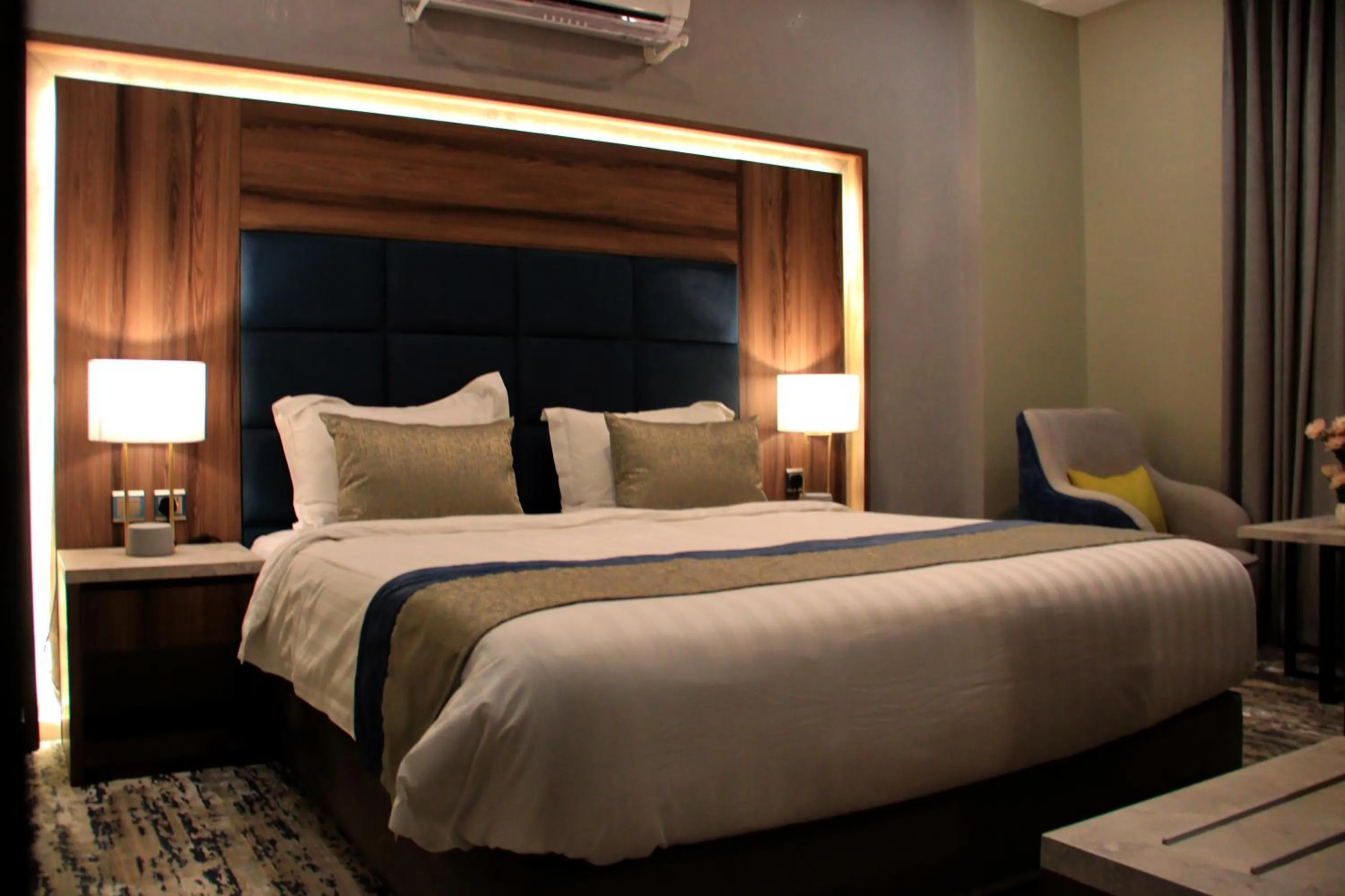 Bed in شقق سوات للشقق المخدومة 4