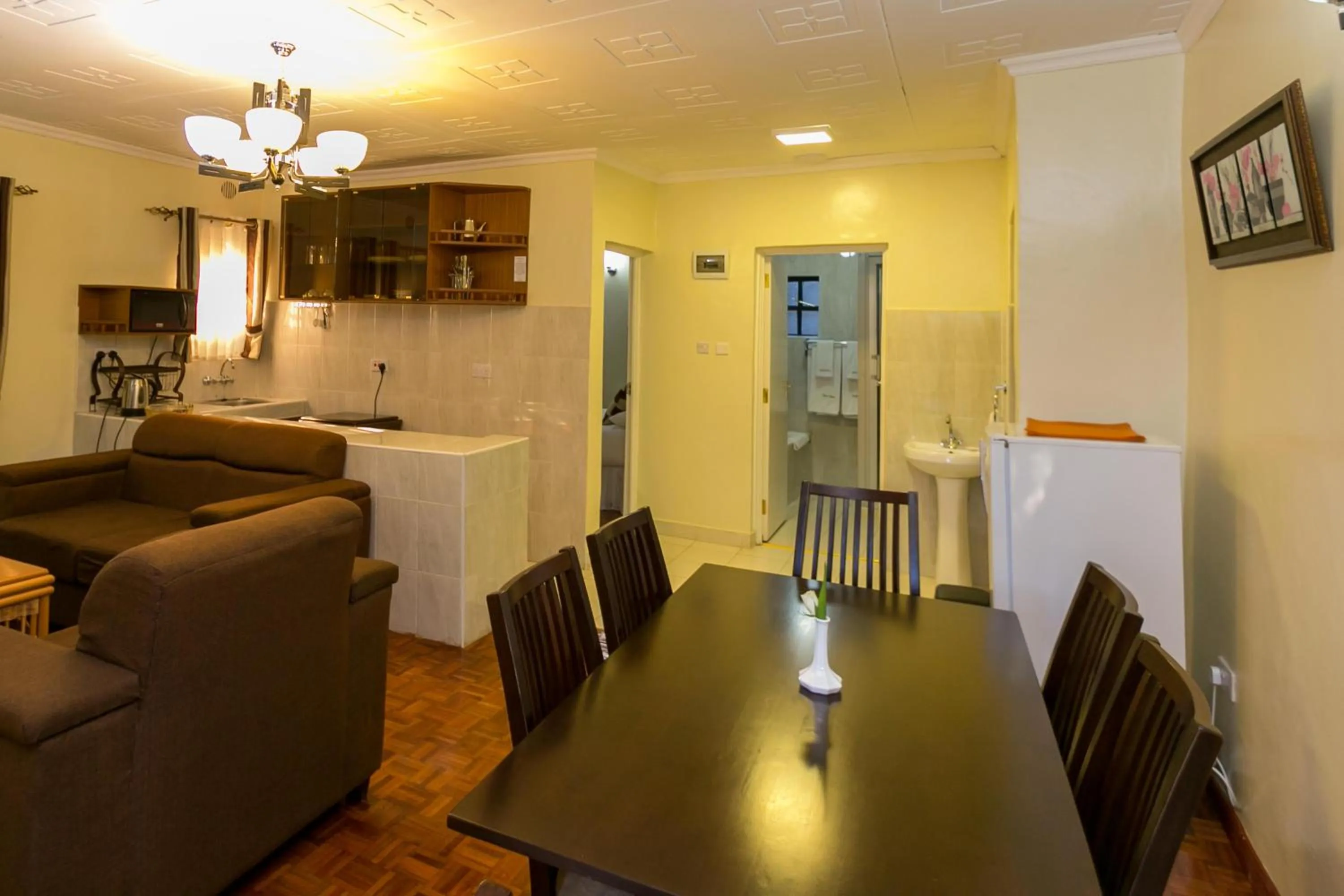 Living room in Fahari Gardens Hotel